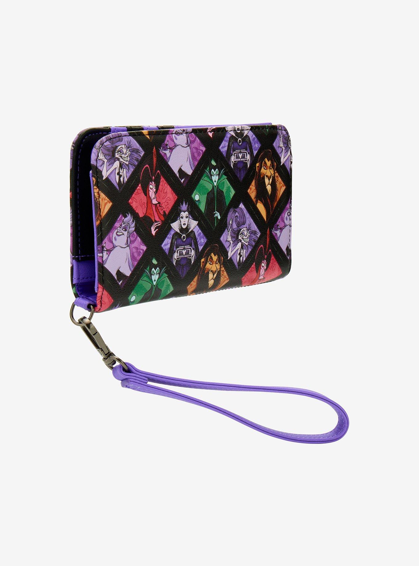 Loungefly Disney Villains Panels Tech Wallet, , hi-res