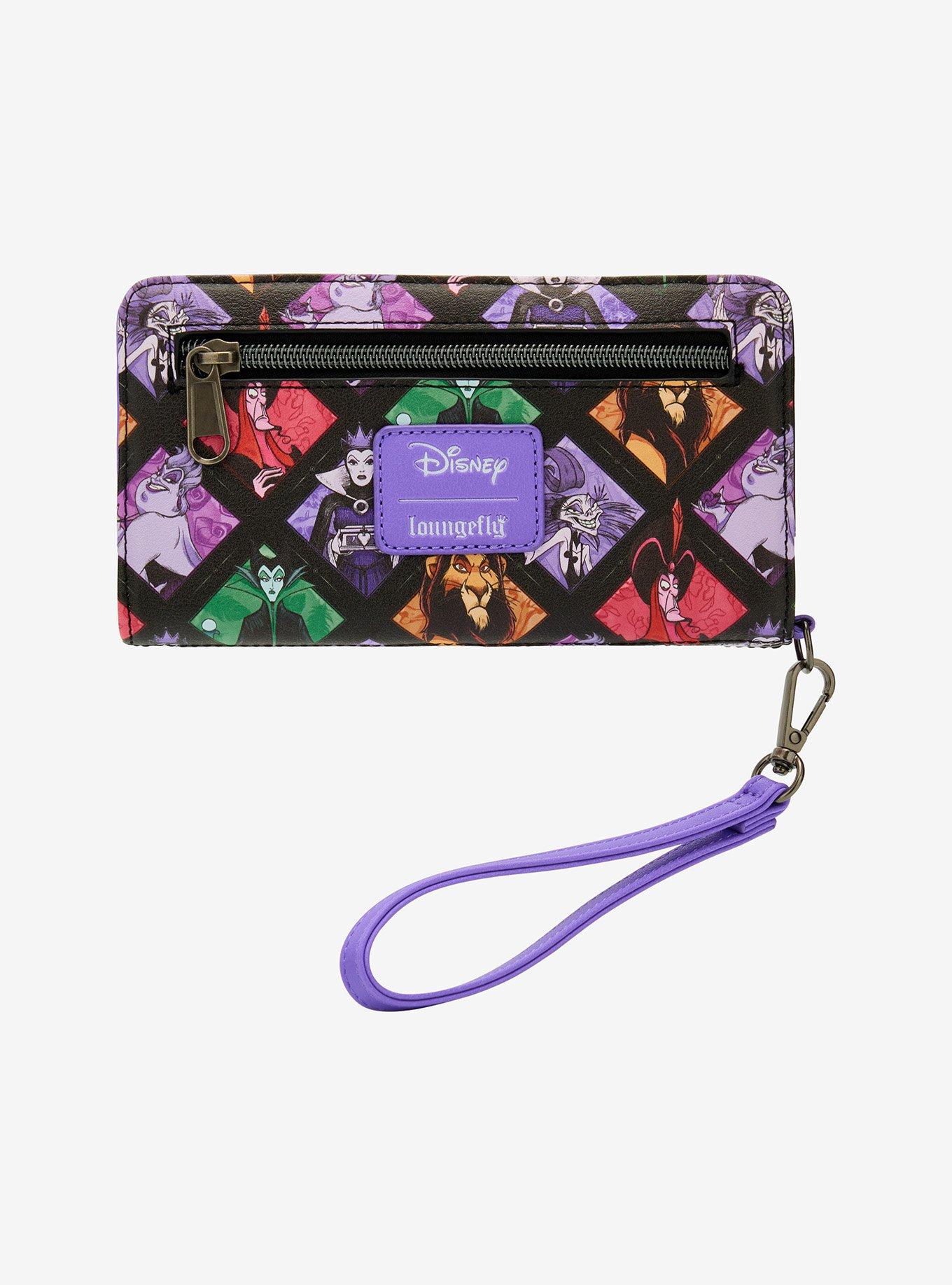 Loungefly Disney Villains Panels Tech Wallet, , alternate