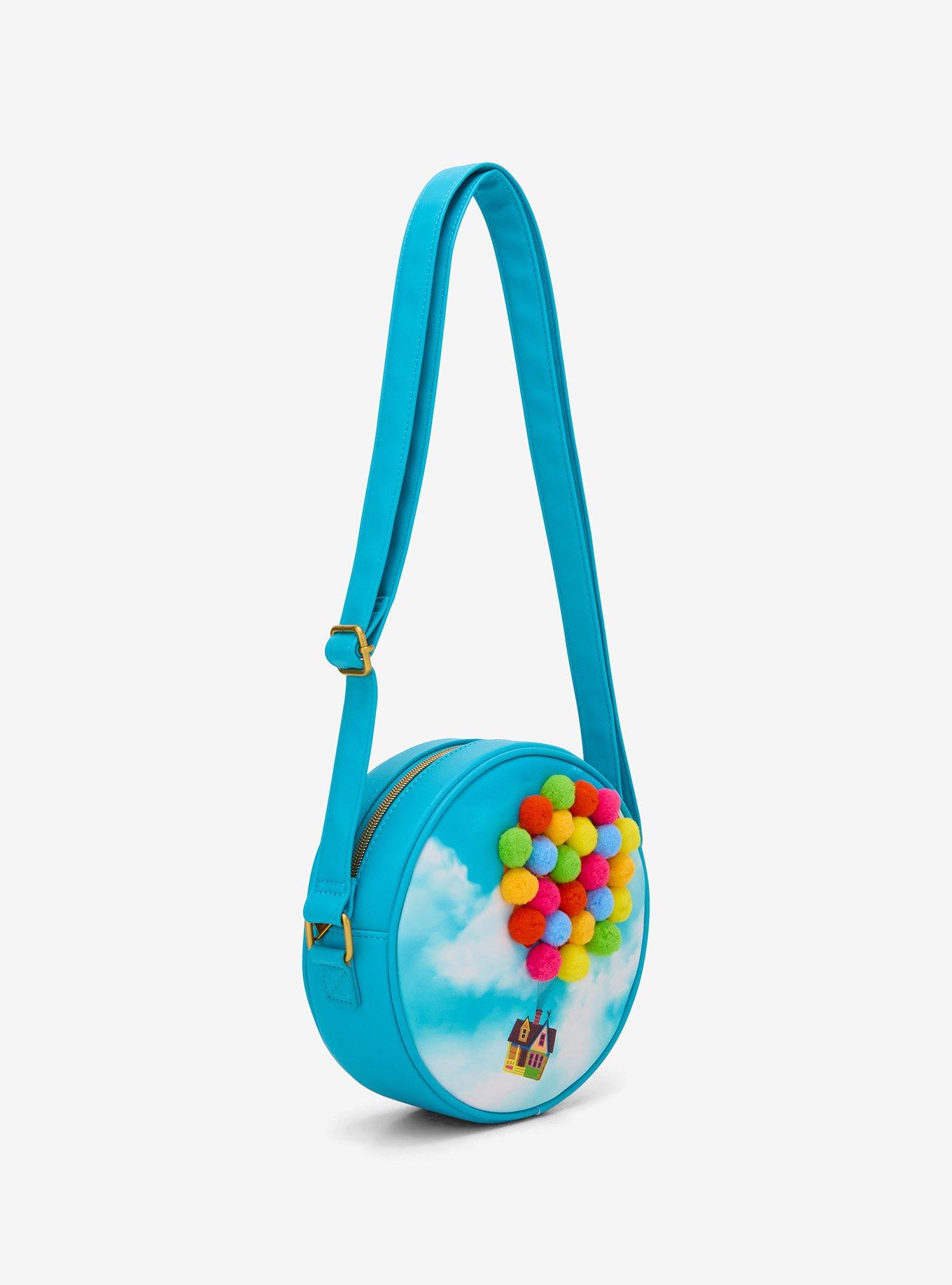 Loungefly Disney Pixar Up Pom Balloons Crossbody Bag, , hi-res