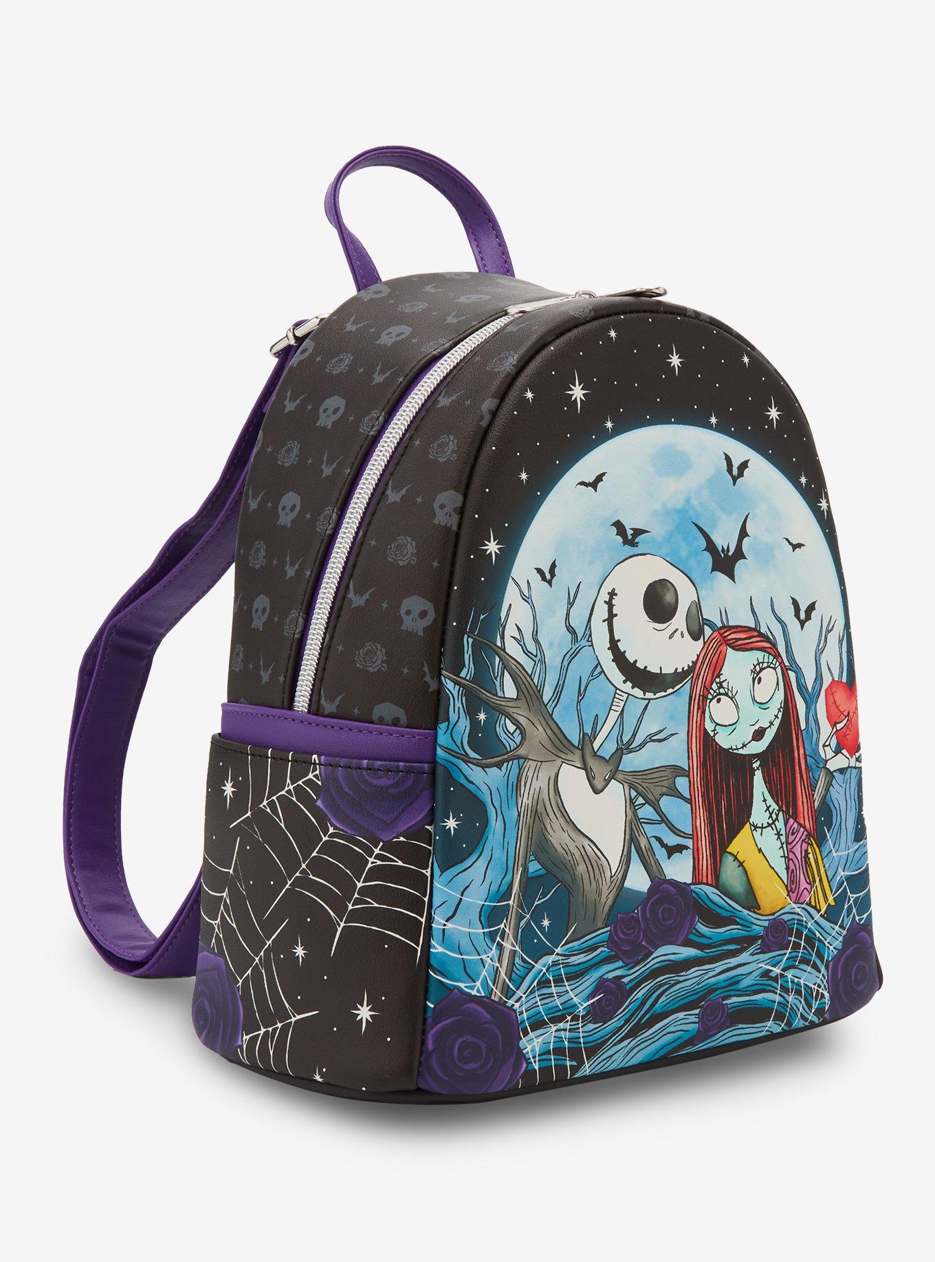 Loungefly The Nightmare Before Christmas Jack & Sally Moon Mini Backpack, , hi-res