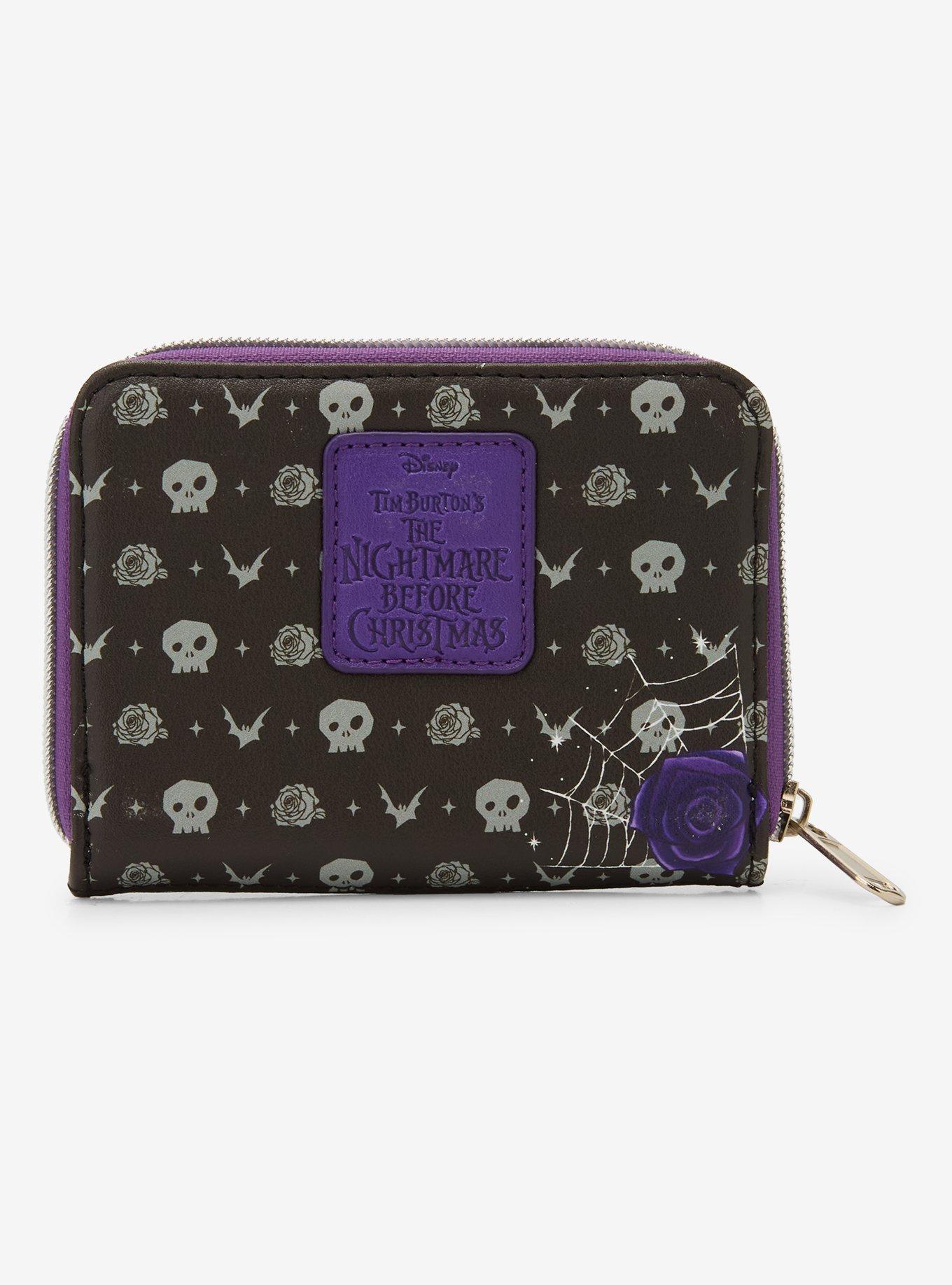 Loungefly The Nightmare Before Christmas Jack & Sally Moon Mini Zipper Wallet, , alternate