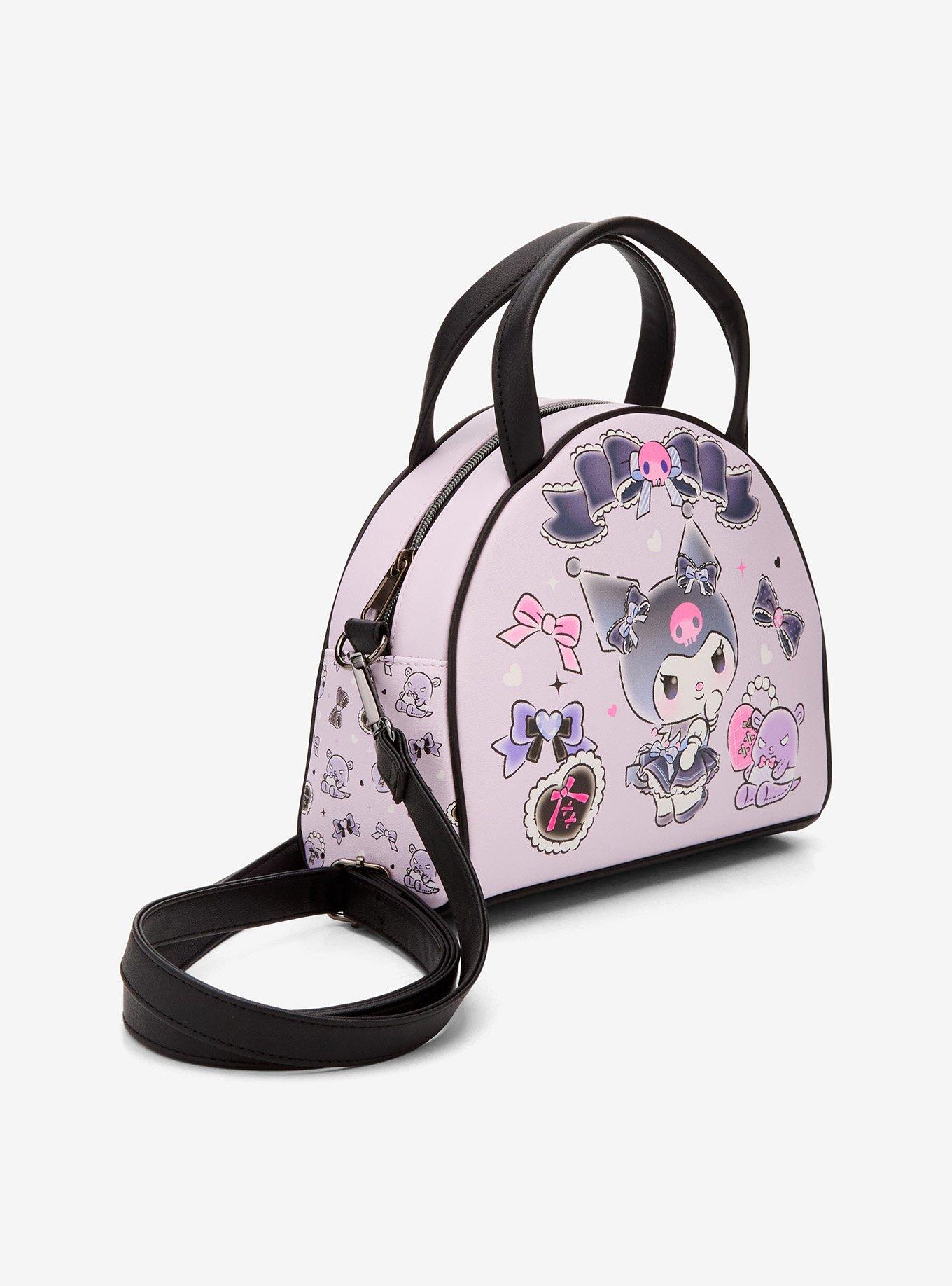 Loungefly Kuromi & Baku Ribbon Dome Crossbody Bag, , hi-res