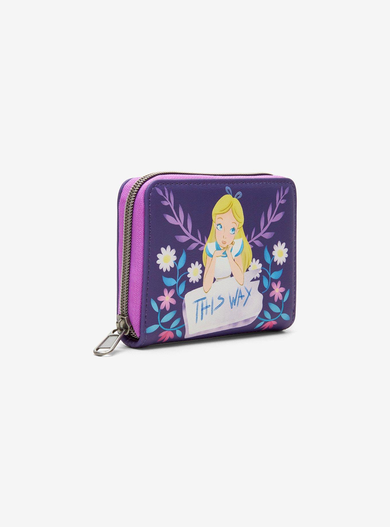 Loungefly Disney Alice In Wonderland This Way Mini Zipper Wallet, , hi-res