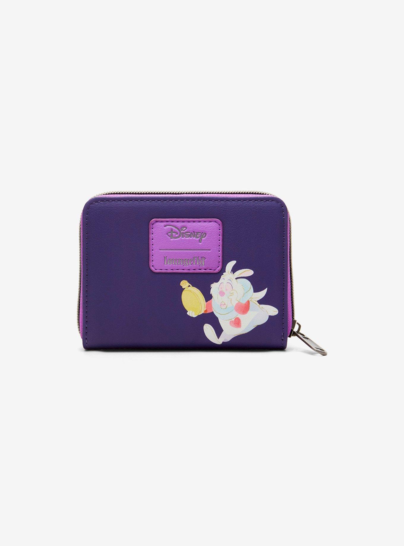 Loungefly Disney Alice In Wonderland This Way Mini Zipper Wallet, , alternate