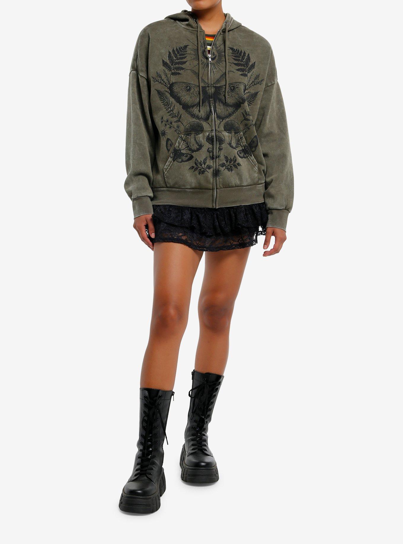 Thorn & Fable Moonlight Mother Mineral Wash Girls Hoodie, , hi-res