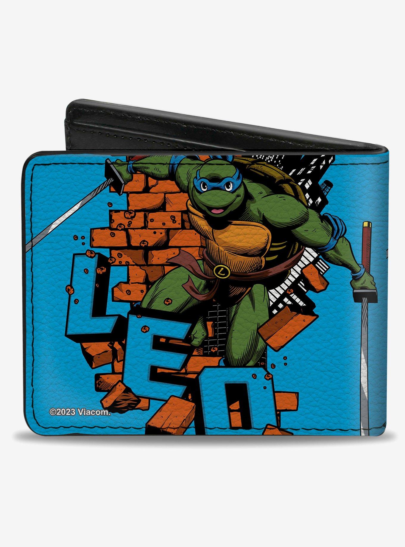 Teenage Mutant Ninja Turtles Leo Action Pose Bifold Wallet, , alternate