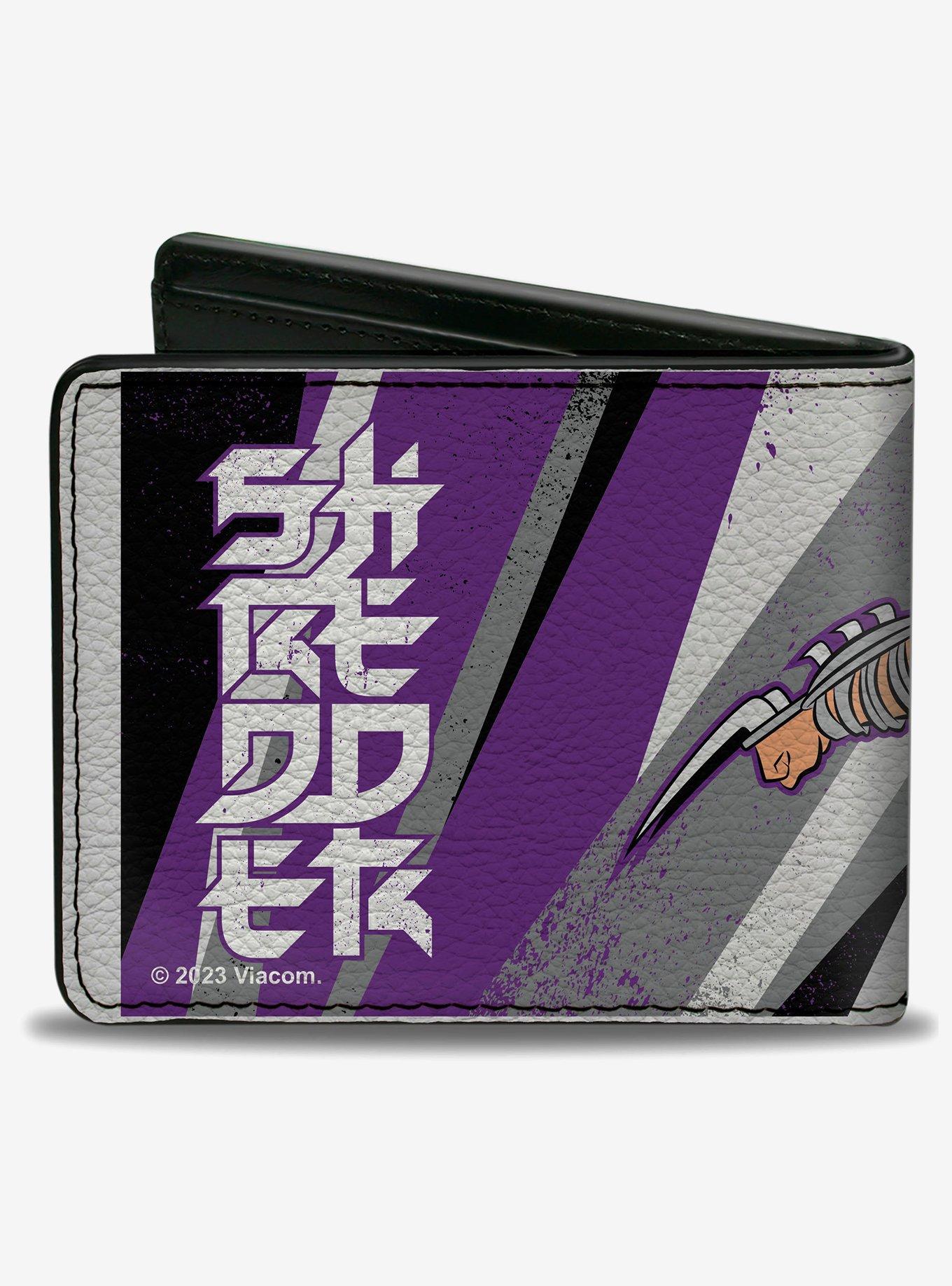 Teenage Mutant Ninja Turtles Shredder Action Pose and Text Bifold Wallet, , alternate