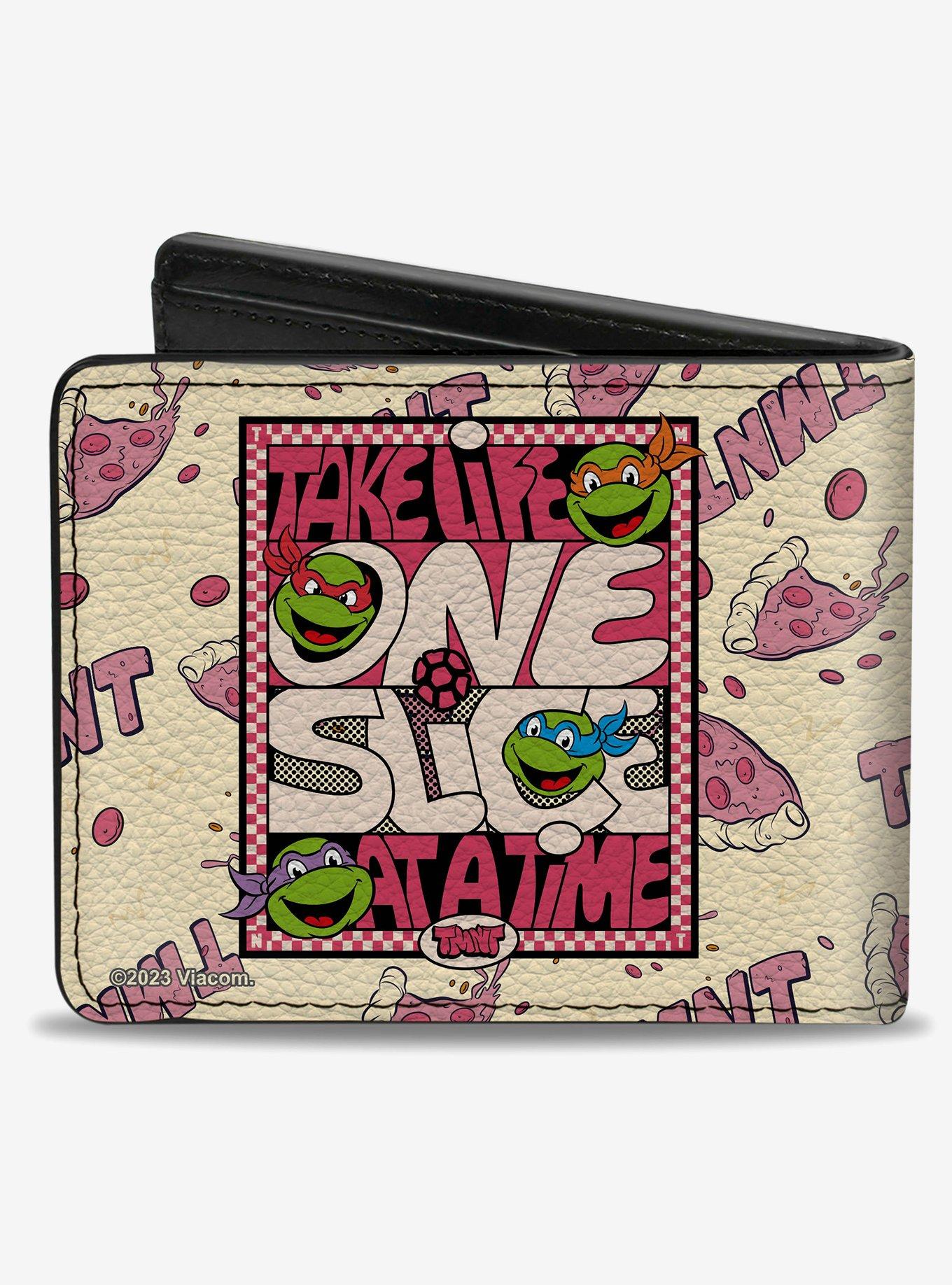 Teenage Mutant Ninja Turtles Take Life One Slice At A Time Bifold Wallet, , alternate
