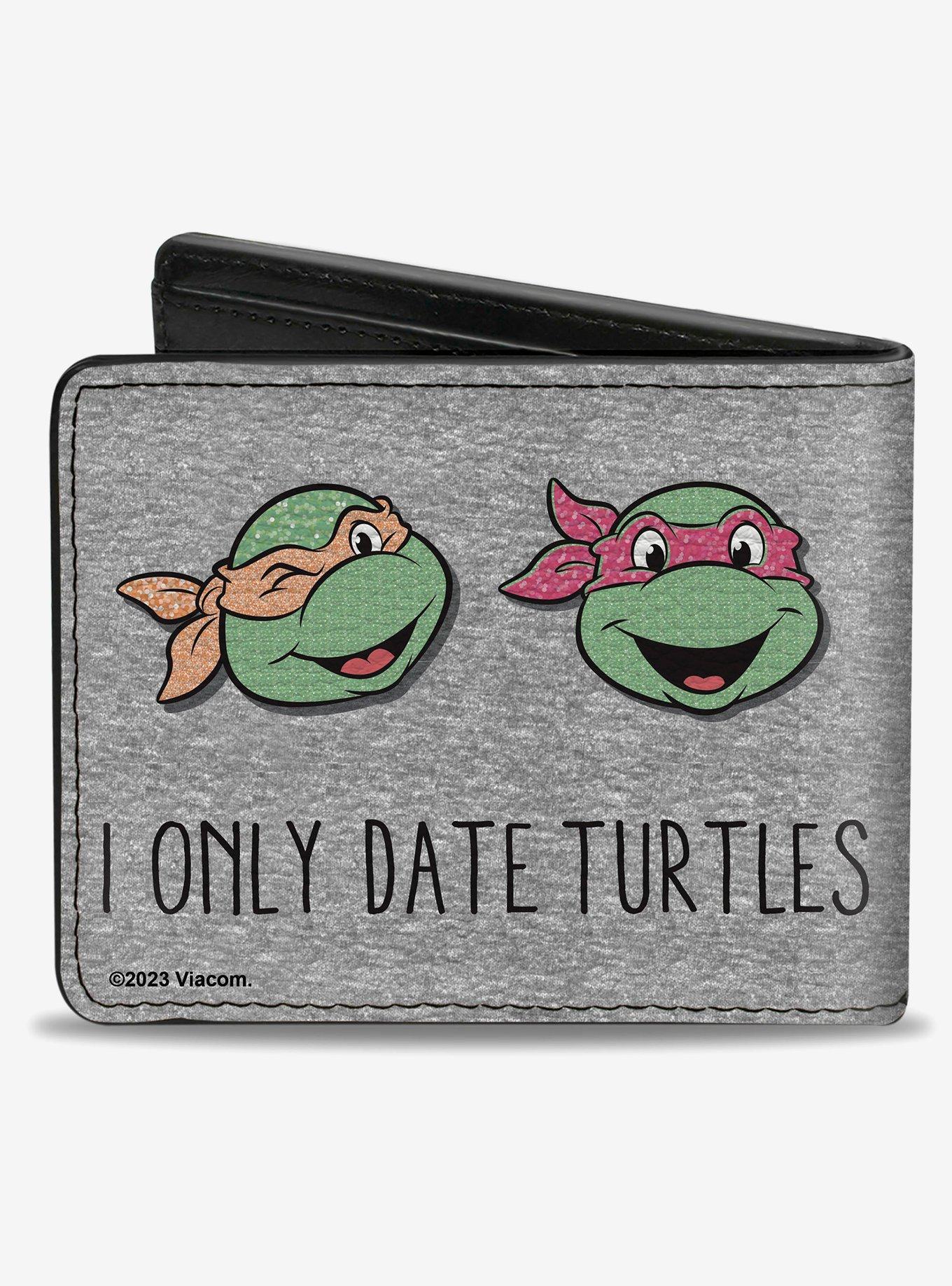 Teenage Mutant Ninja Turtles I Only Date Turtles Expressions Bifold Wallet, , alternate