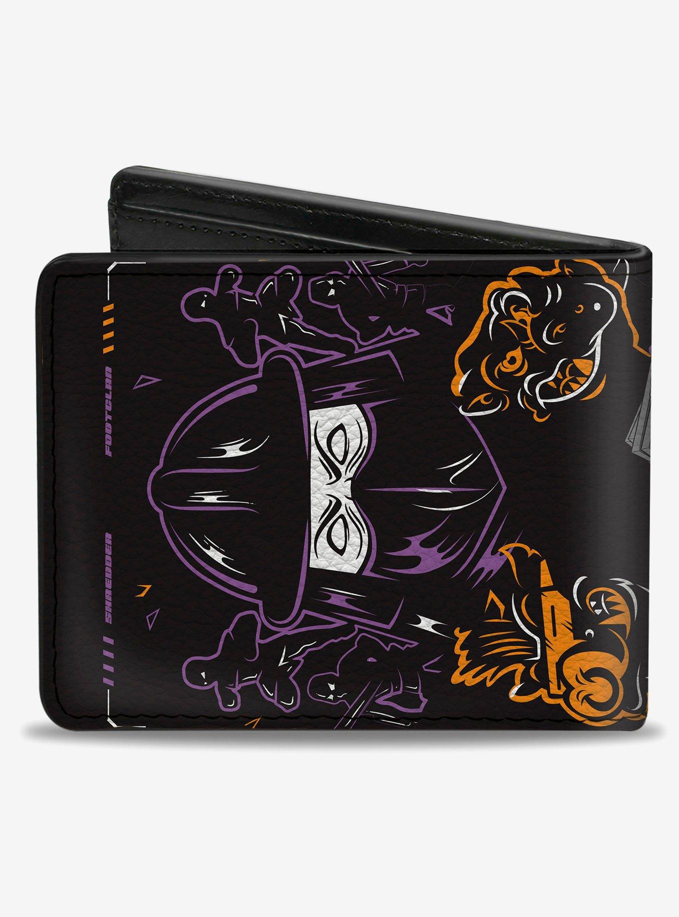 Teenage Mutant Ninja Turtles Tough Group Pose and Enemies Bifold Wallet, , alternate