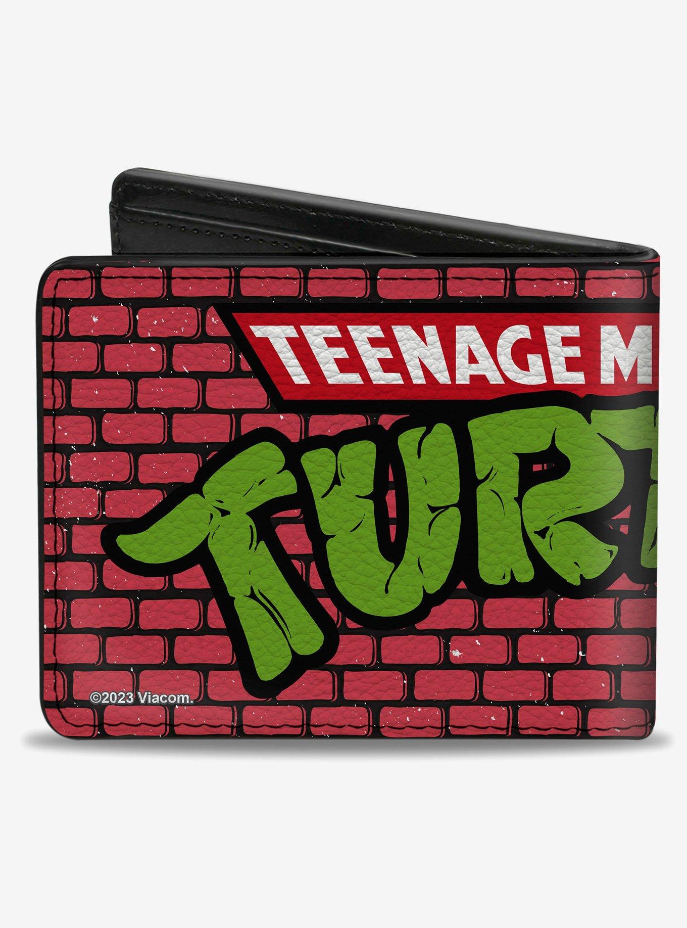 Teenage Mutant Ninja Turtles Brick Title Logo Bifold Wallet, , alternate