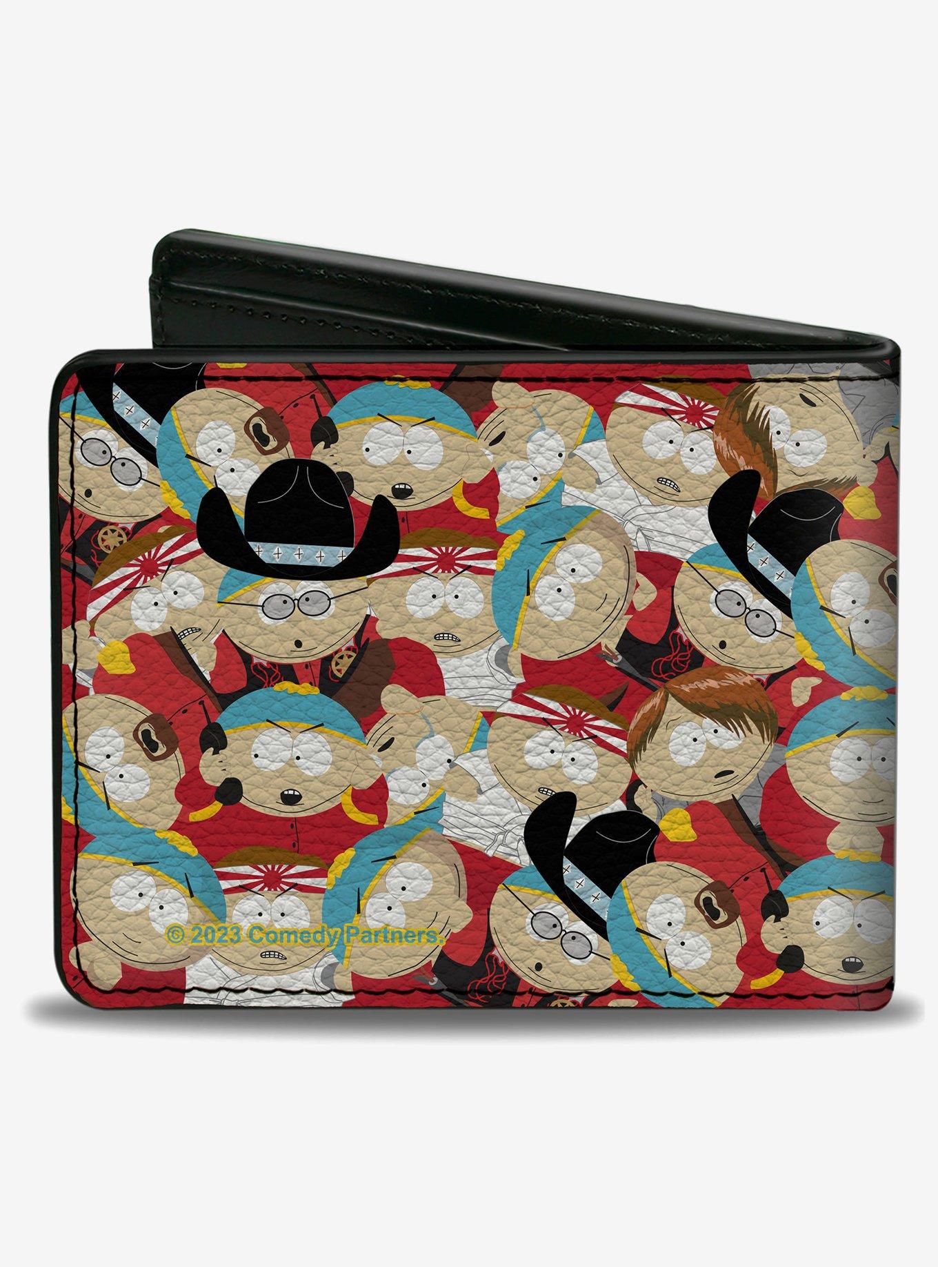 South Park Eric Cartman Poses Stacked Bifold Wallet, , alternate