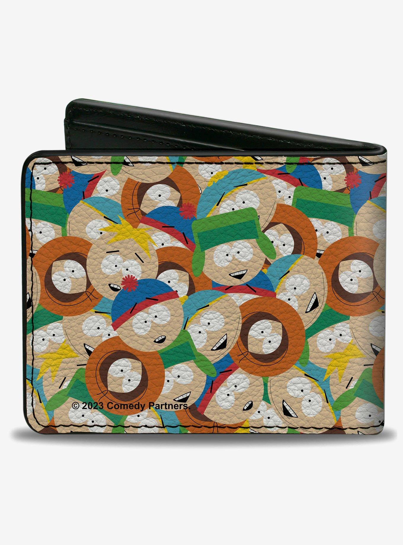 South Park Boys Faces Stacked Bifold Wallet, , alternate