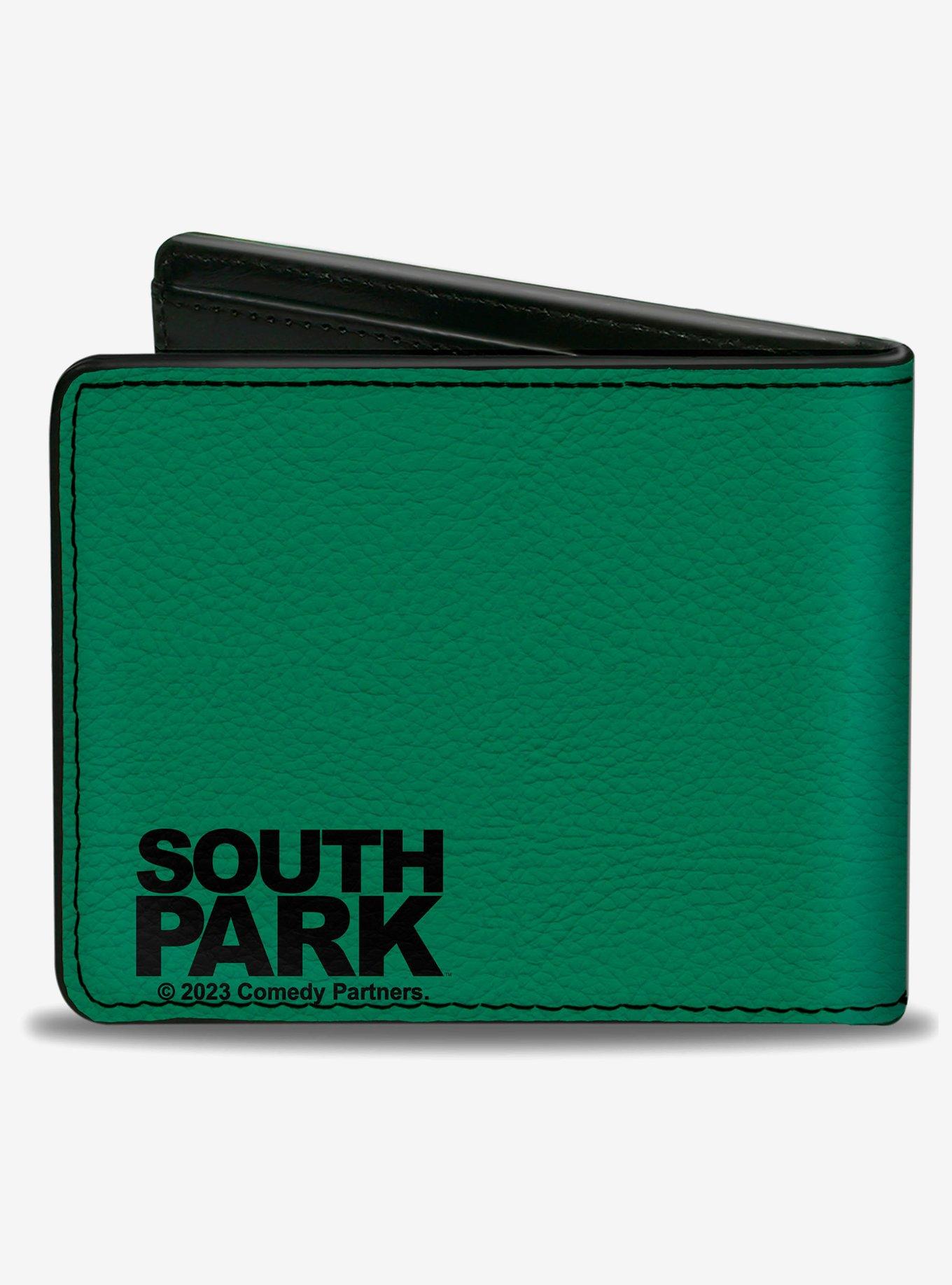South Park Kyle Face Character Close Up Bifold Wallet, , alternate