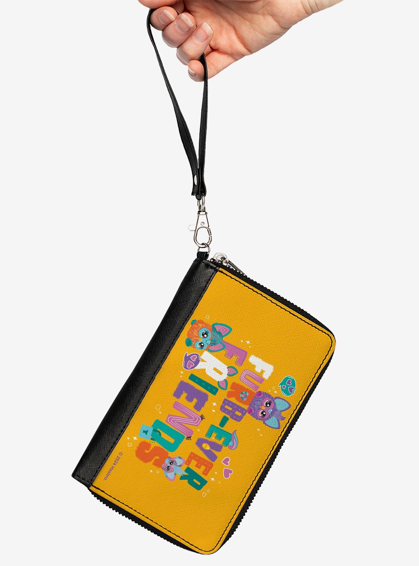 Furby Furb Ever Friends Group Pose Zip Around Wallet, , alternate