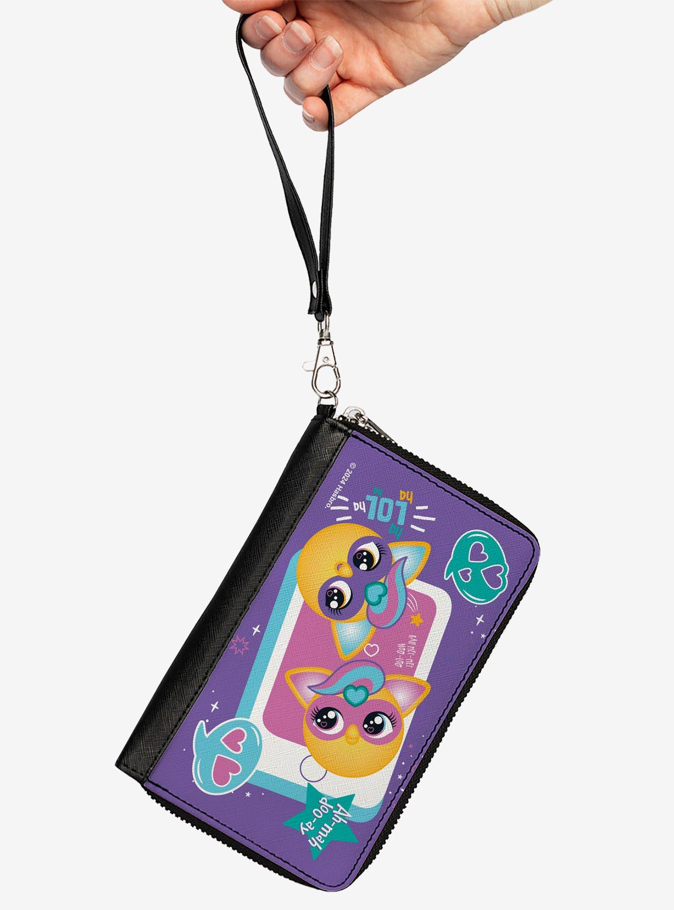 Furby Furbmoji Bffs Pose and Quotes Zip Around Wallet, , alternate