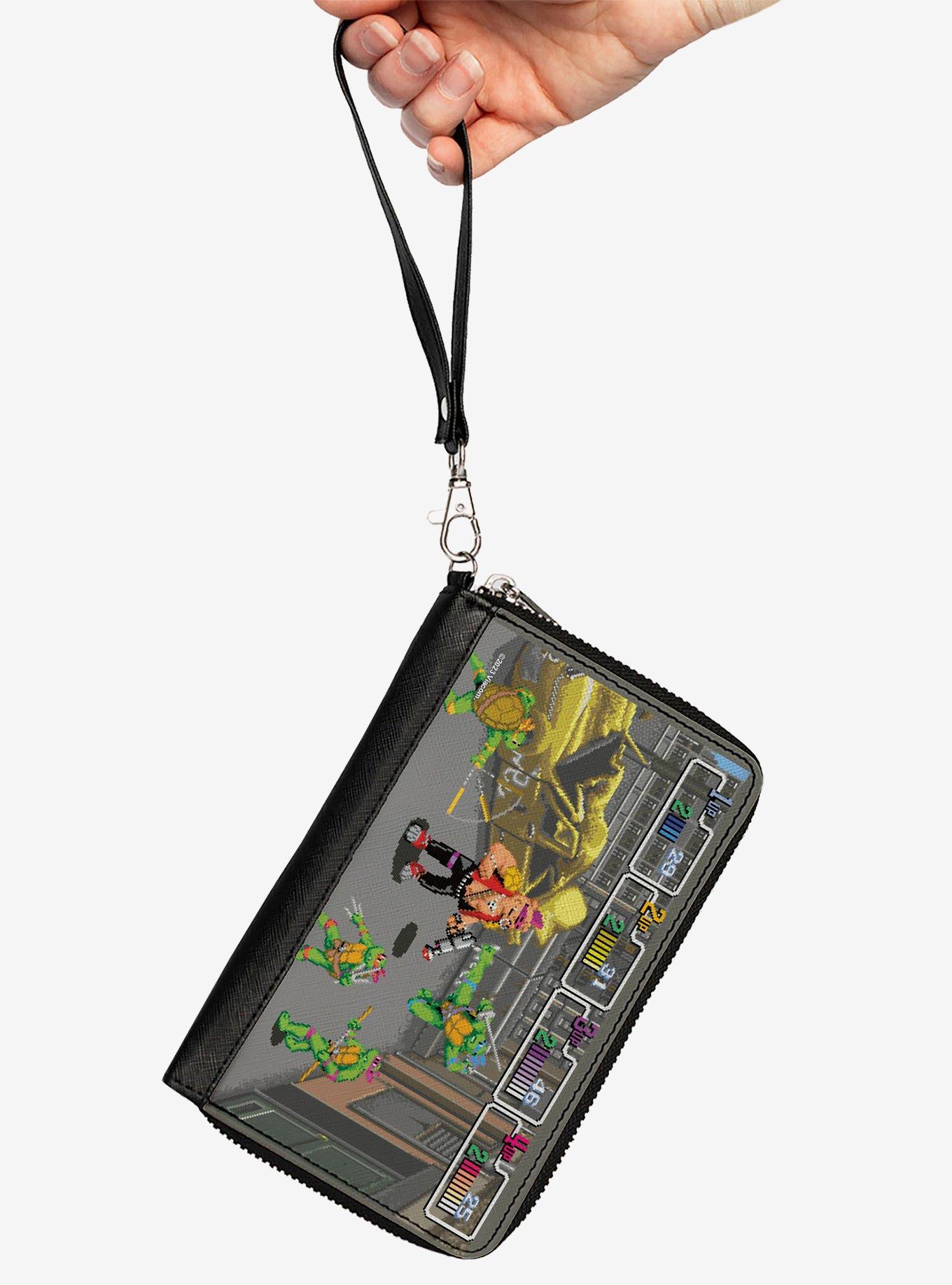 Teenage Mutant Ninja Turtles and Bebop Arcade Battle Scene Zip Around Wallet, , alternate
