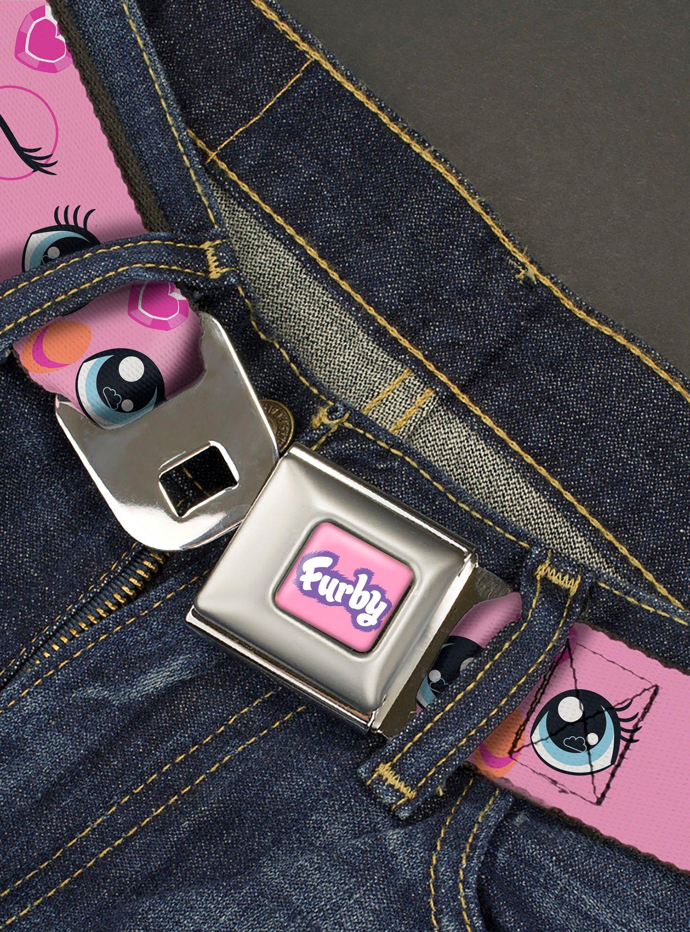 Furby Eye Expressions Close Up Seatbelt Buckle Belt, MULTI, alternate