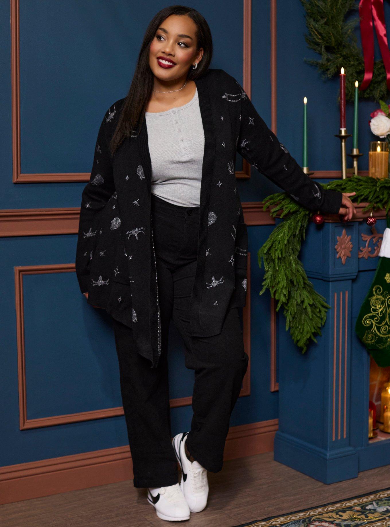 Her Universe Star Wars Millennium Falcon Draped Cardigan Plus Size Her Universe Exclusive, , hi-res