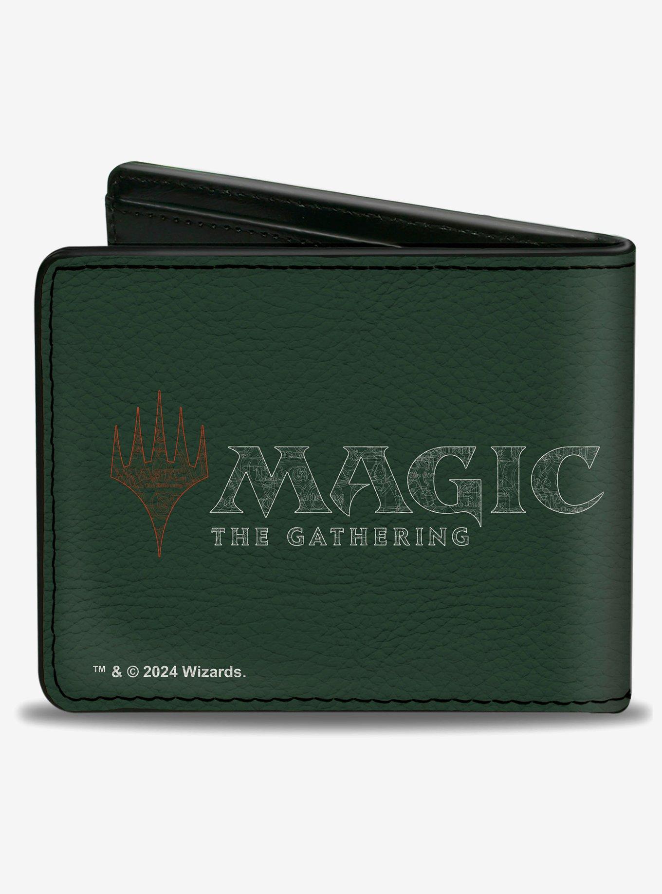Magic: The Gathering Green Mana Tree Icon and Logo Bifold Wallet, , hi-res