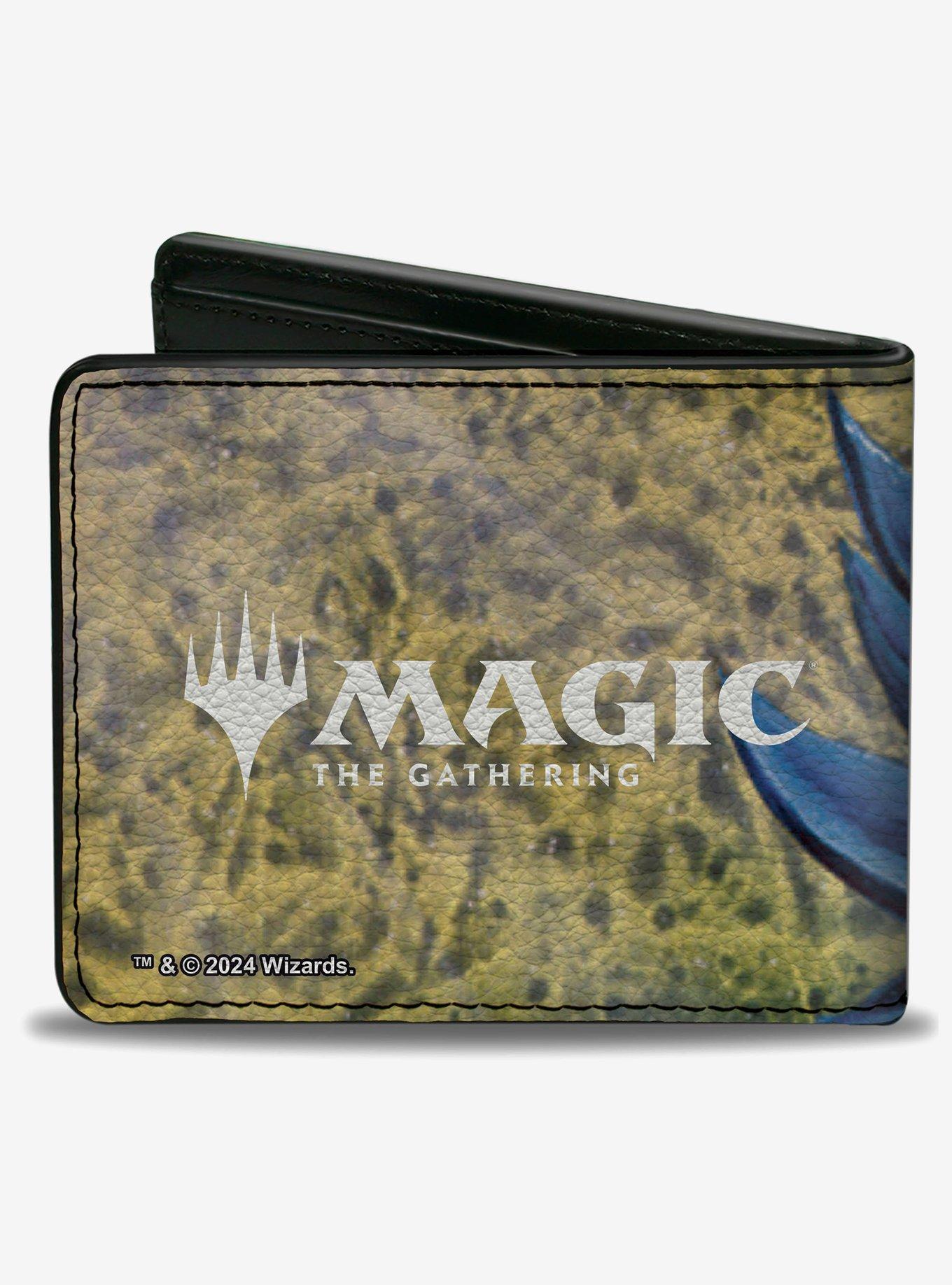 Magic: The Gathering Black Lotus Card Image and Title Logo Bifold Wallet, , hi-res