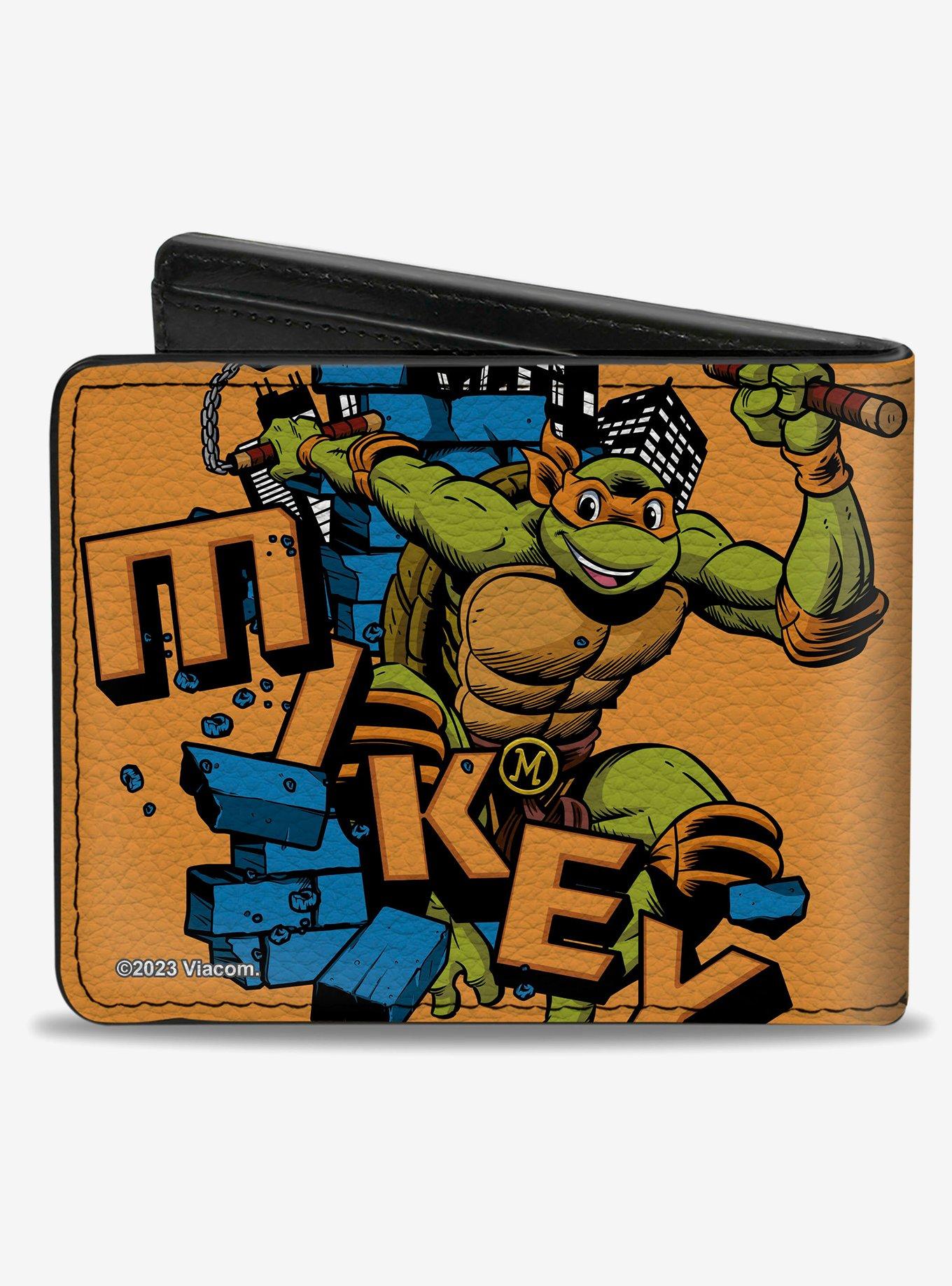 Teenage Mutant Ninja Turtles Mikey Action Pose Bifold Wallet, , hi-res