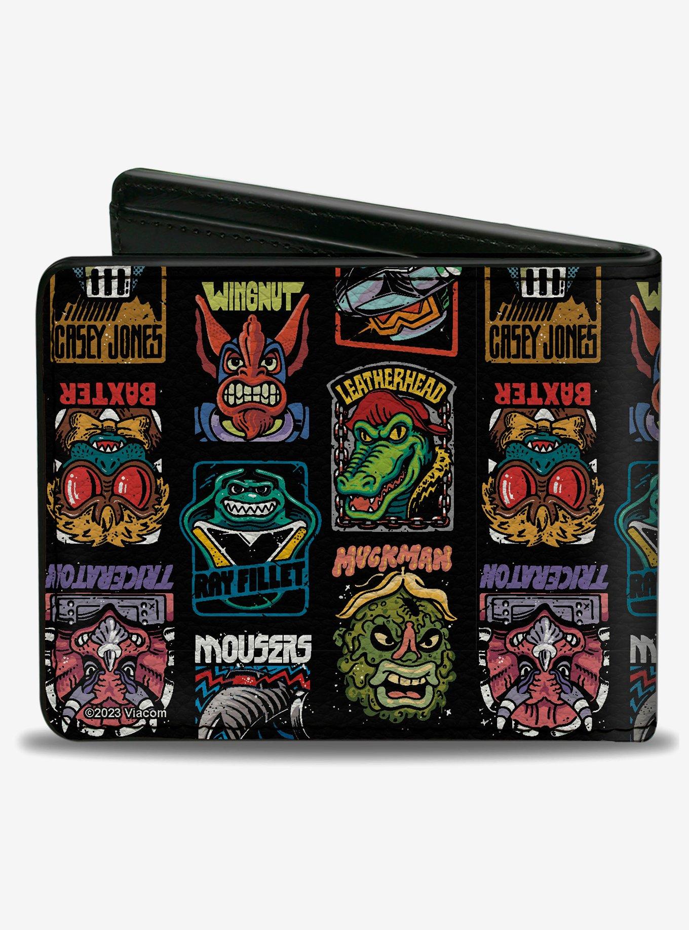 Teenage Mutant Ninja Turtles Allies and Villains Poses Bifold Wallet, , hi-res