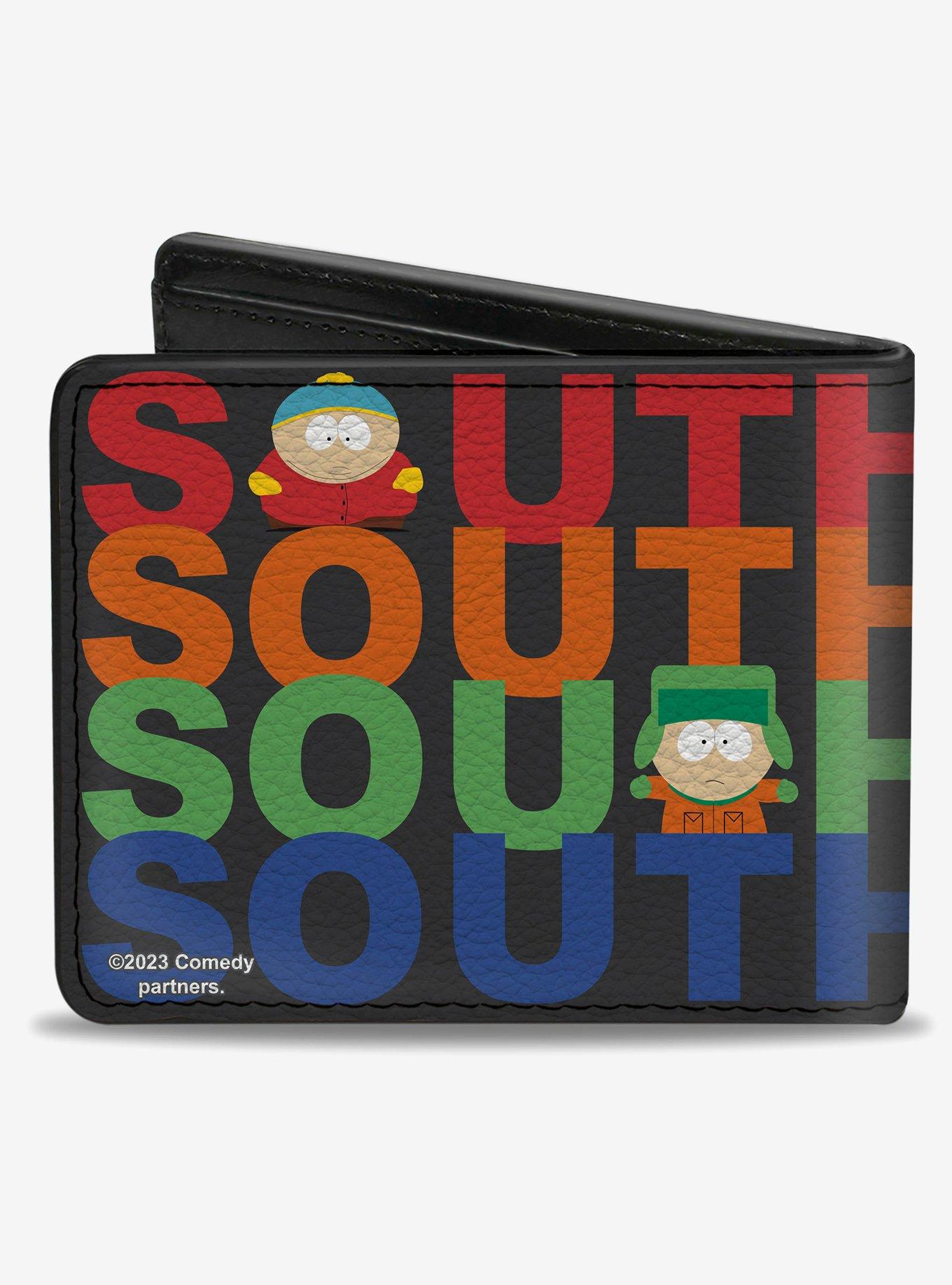 South Park Text Stripe and Characters Bifold Wallet, , alternate