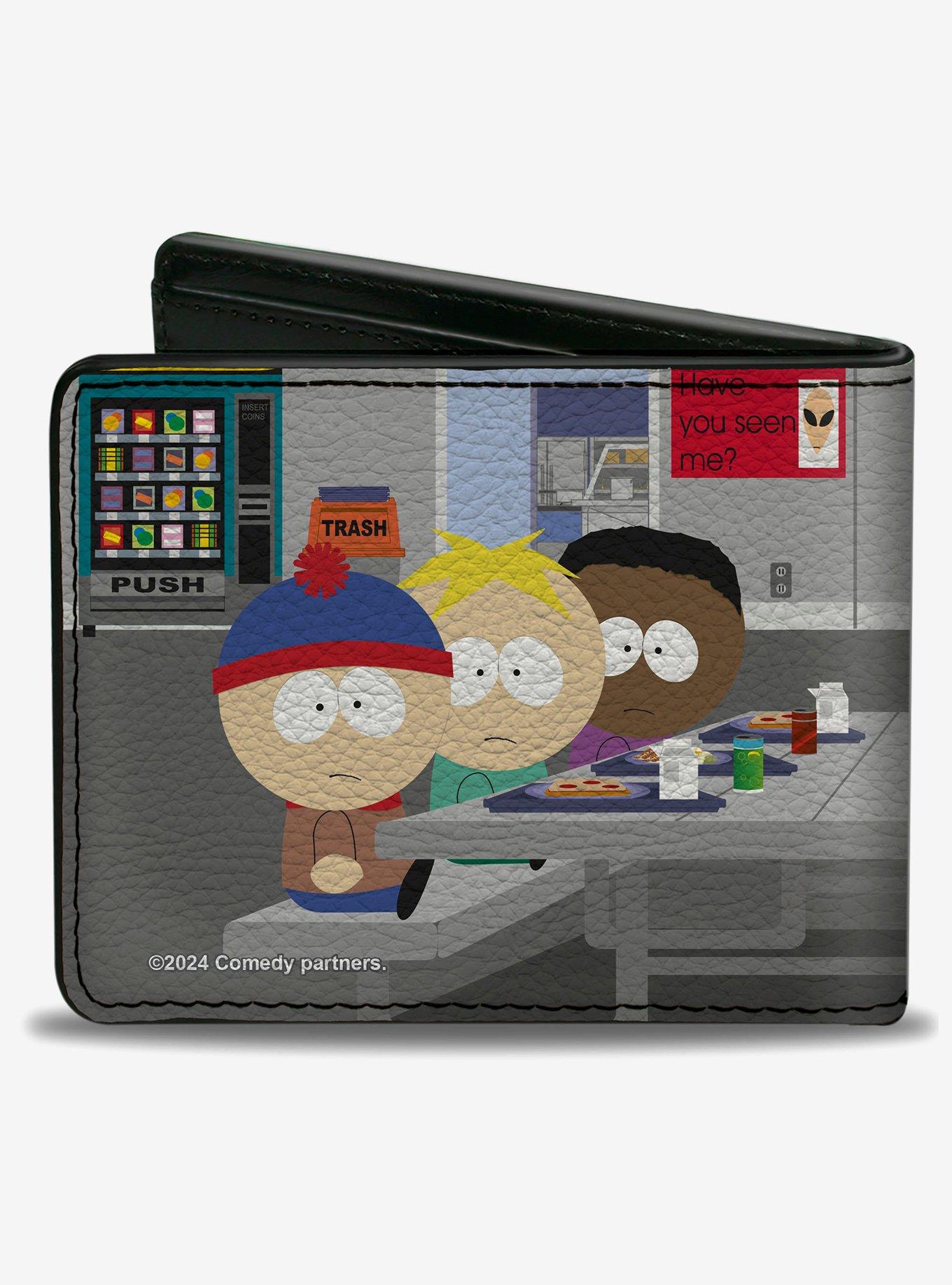 South Park Boys Group Cafeteria Table Scene Bifold Wallet, , hi-res