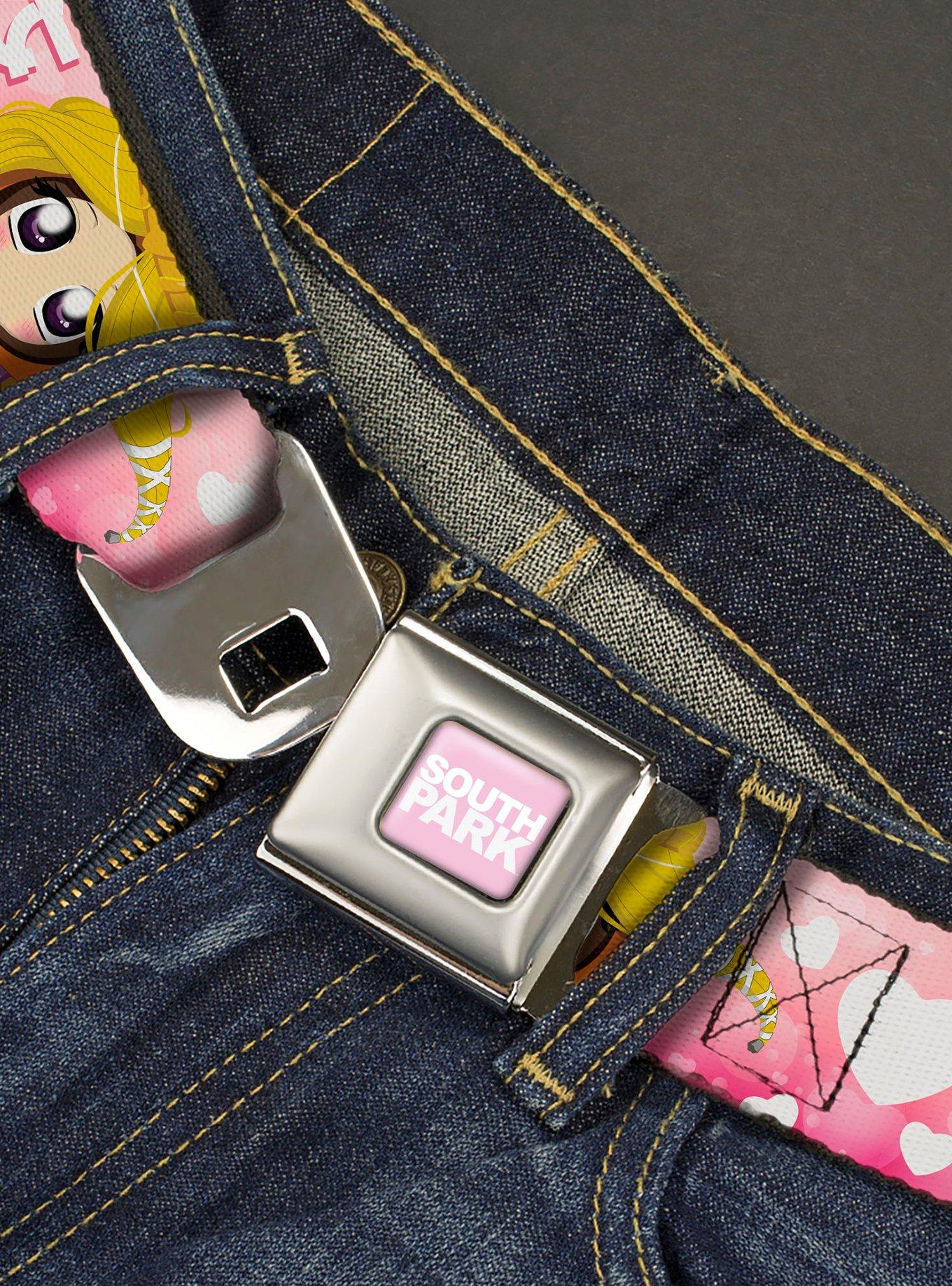 South Park Princess Kenny Poses and Text Seatbelt Buckle Belt, , hi-res
