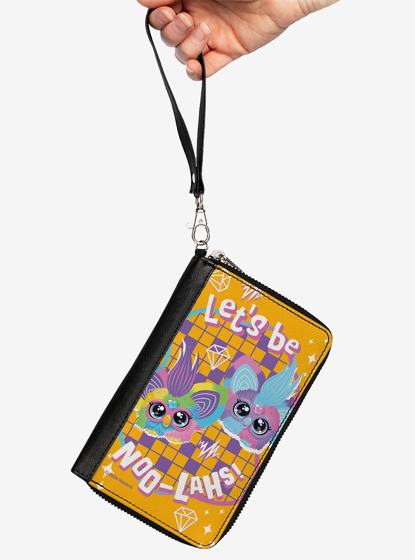 Furby Furblets Ray Vee and Luv Lee Lets Be Noo Lahs Pose Zip Around Wallet, , hi-res