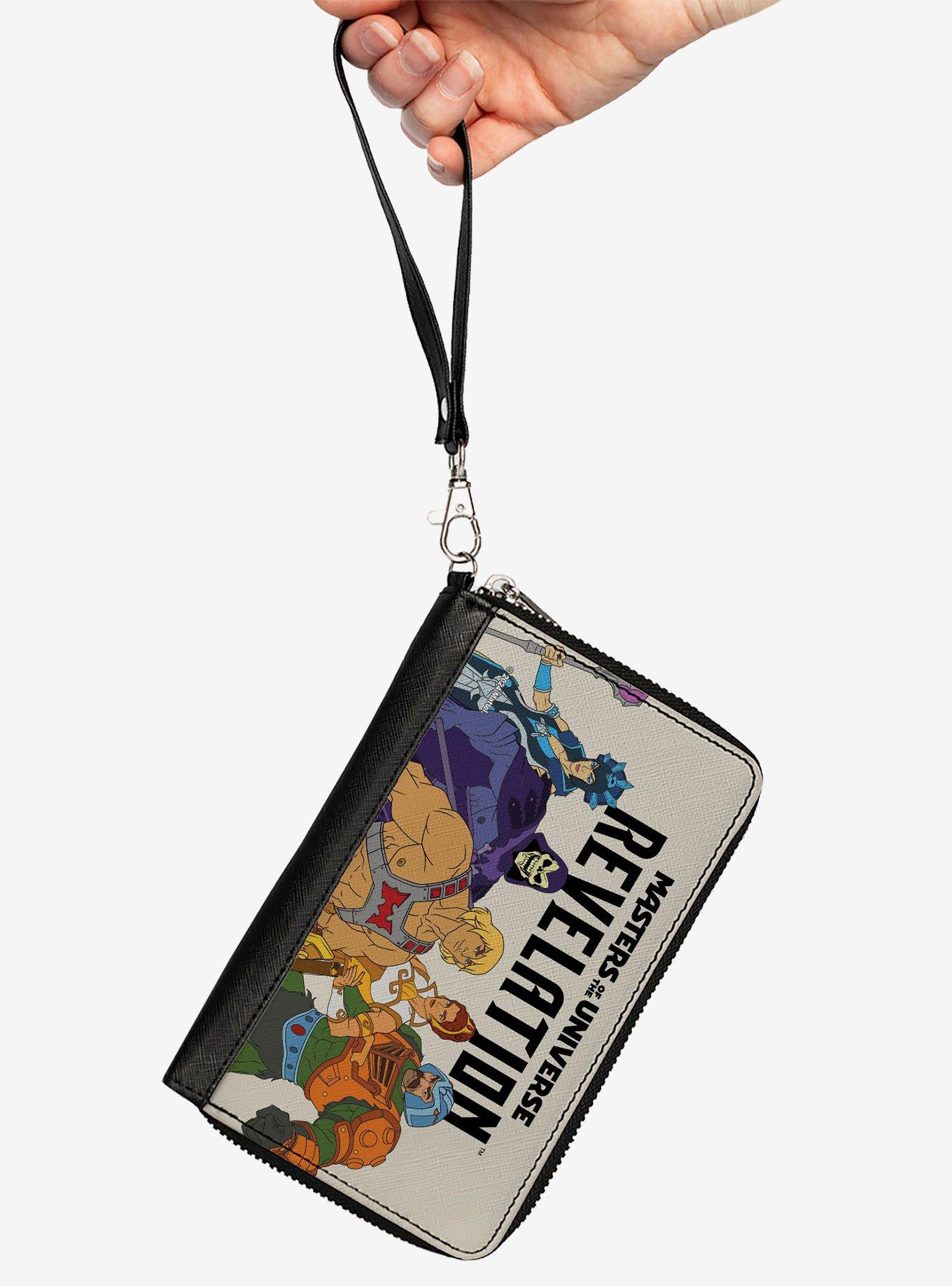 Masters of the Universe Revelation Group and Logo Zip Around Wallet, , hi-res