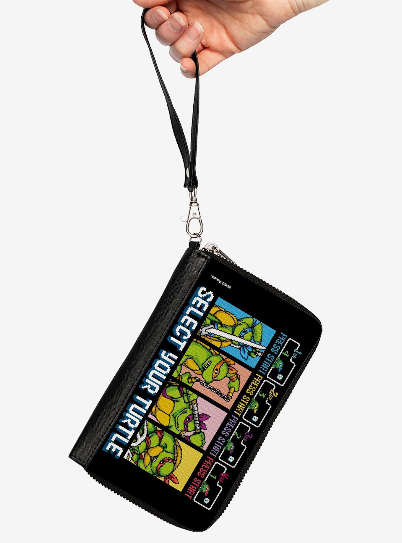 Teenage Mutant Ninja Turtles Select Your Turtle Arcade Zip Around Wallet, , hi-res
