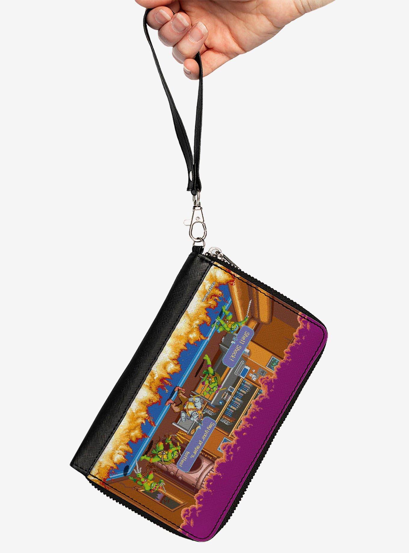 Teenage Mutant Ninja Turtles Battle Rocksteady Arcade Zip Around Wallet, , hi-res