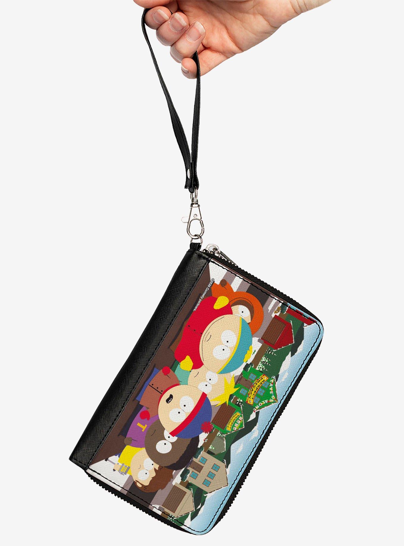 South Park Privacy Tour Boys Group Scene Zip Around Wallet, , hi-res
