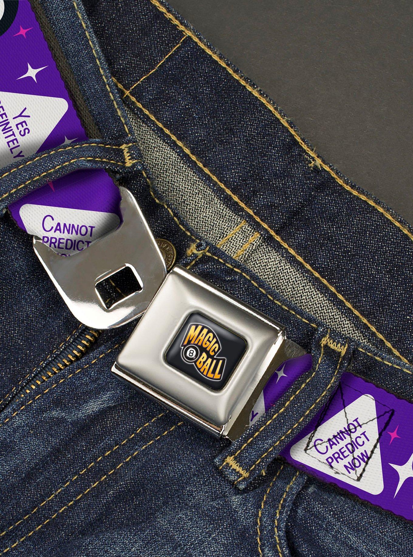 Magic 8 Ball Answers Flip Seatbelt Buckle Belt, , hi-res