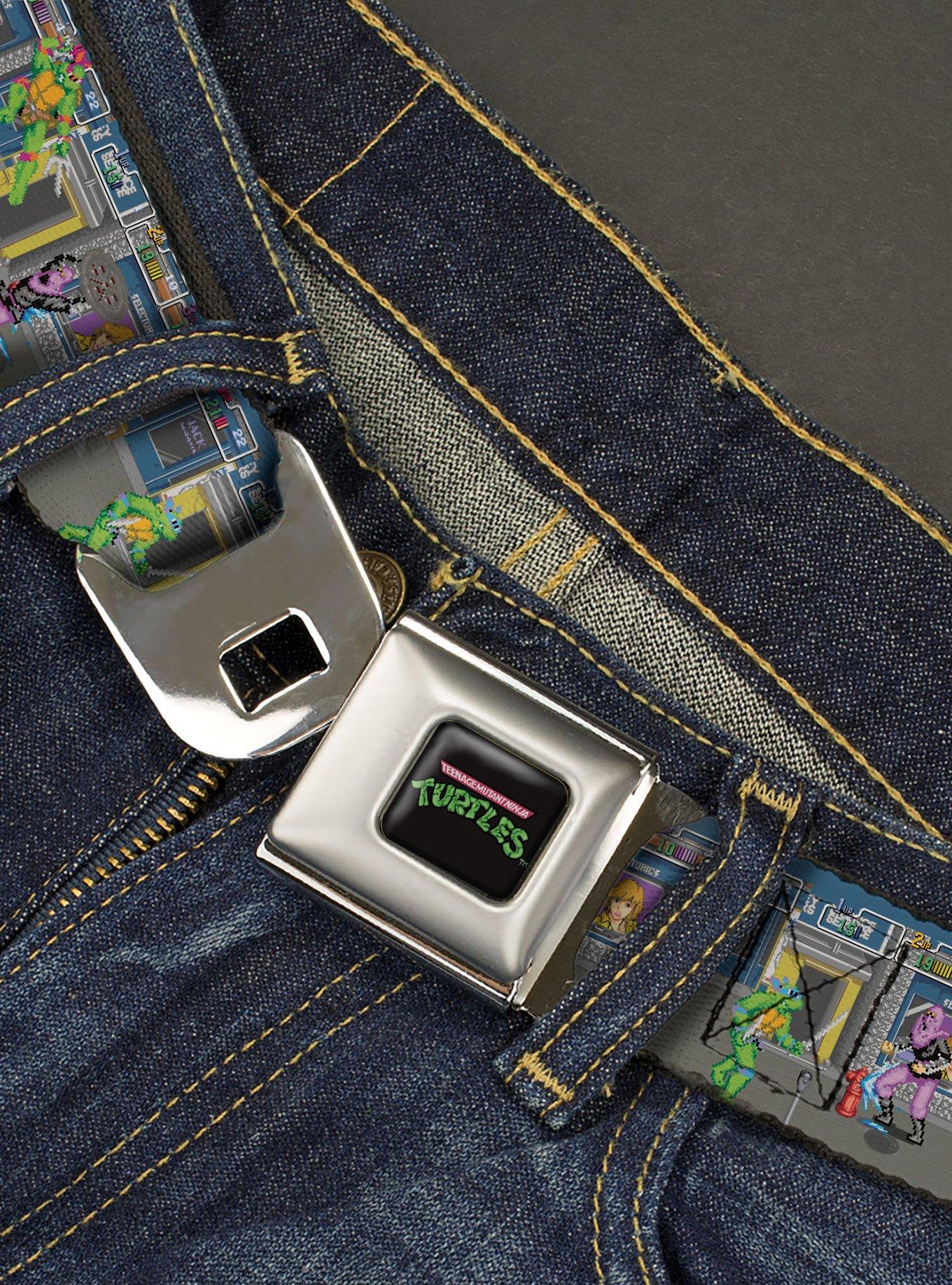 Teenage Mutant Ninja Turtles Battle Purple Soldier Arcade Seatbelt Buckle Belt, , hi-res