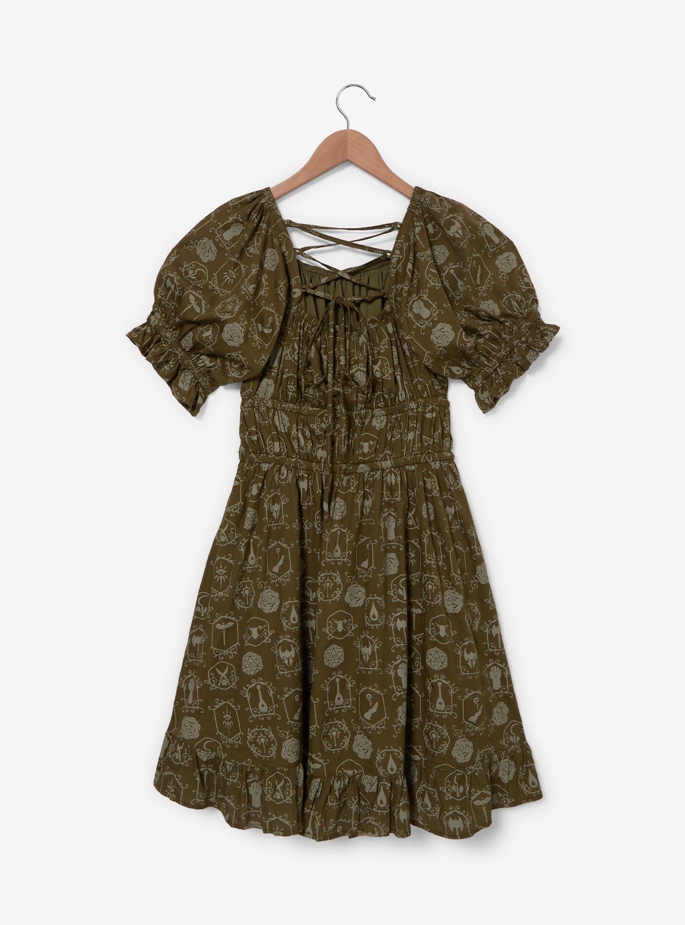 Dungeons & Dragons Icons Allover Print Smock Dress, , hi-res