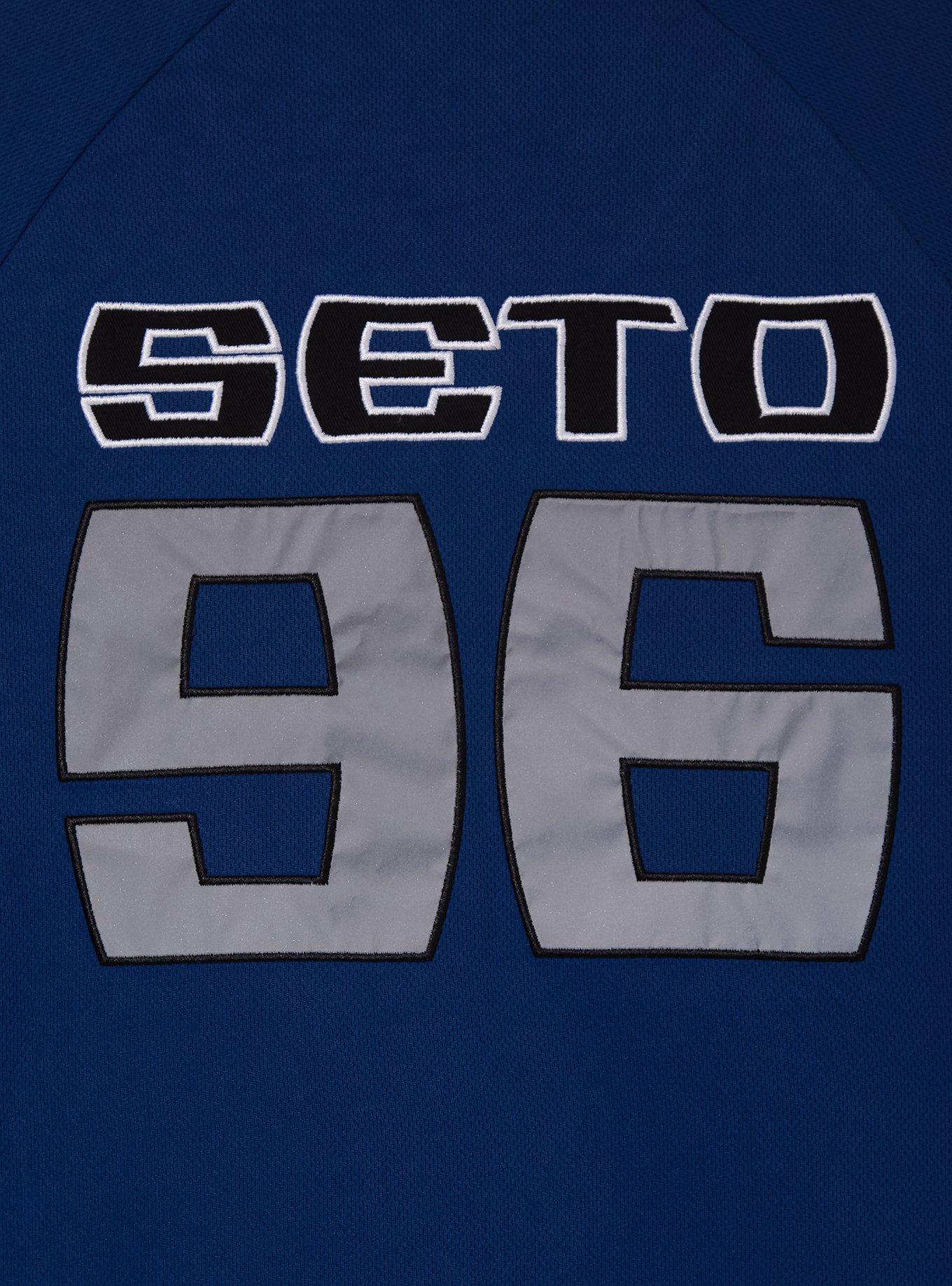 Yu-Gi-Oh! Kaiba Corporation Batting Jersey - BoxLunch Exclusive, BLUE, alternate