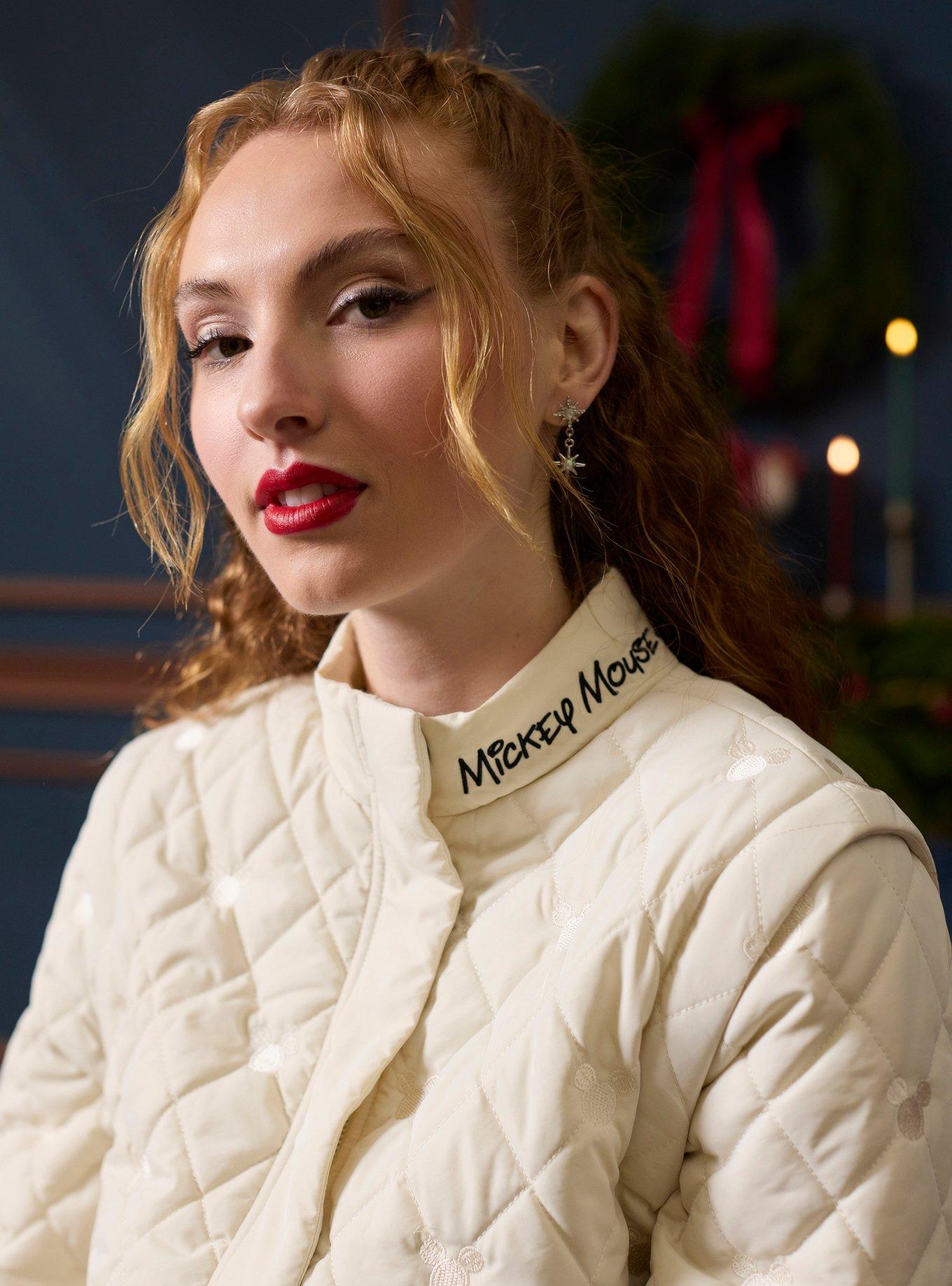 Her Universe Disney Mickey Mouse Convertible Puffer Jacket Her Universe Exclusive, BEIGE, alternate