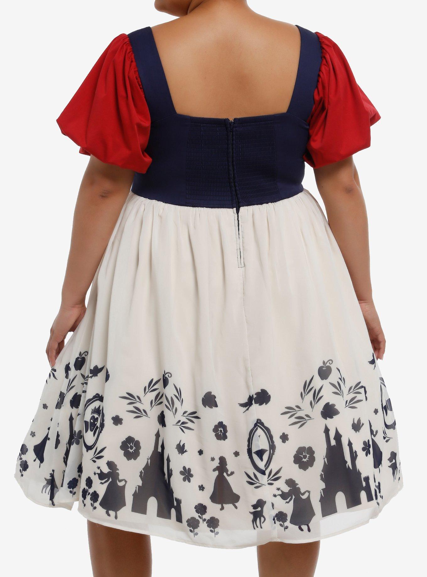 Her Universe Disney Snow White And The Seven Dwarfs Snow White Retro Dress Plus Size Her Universe Exclusive, MULTI, alternate