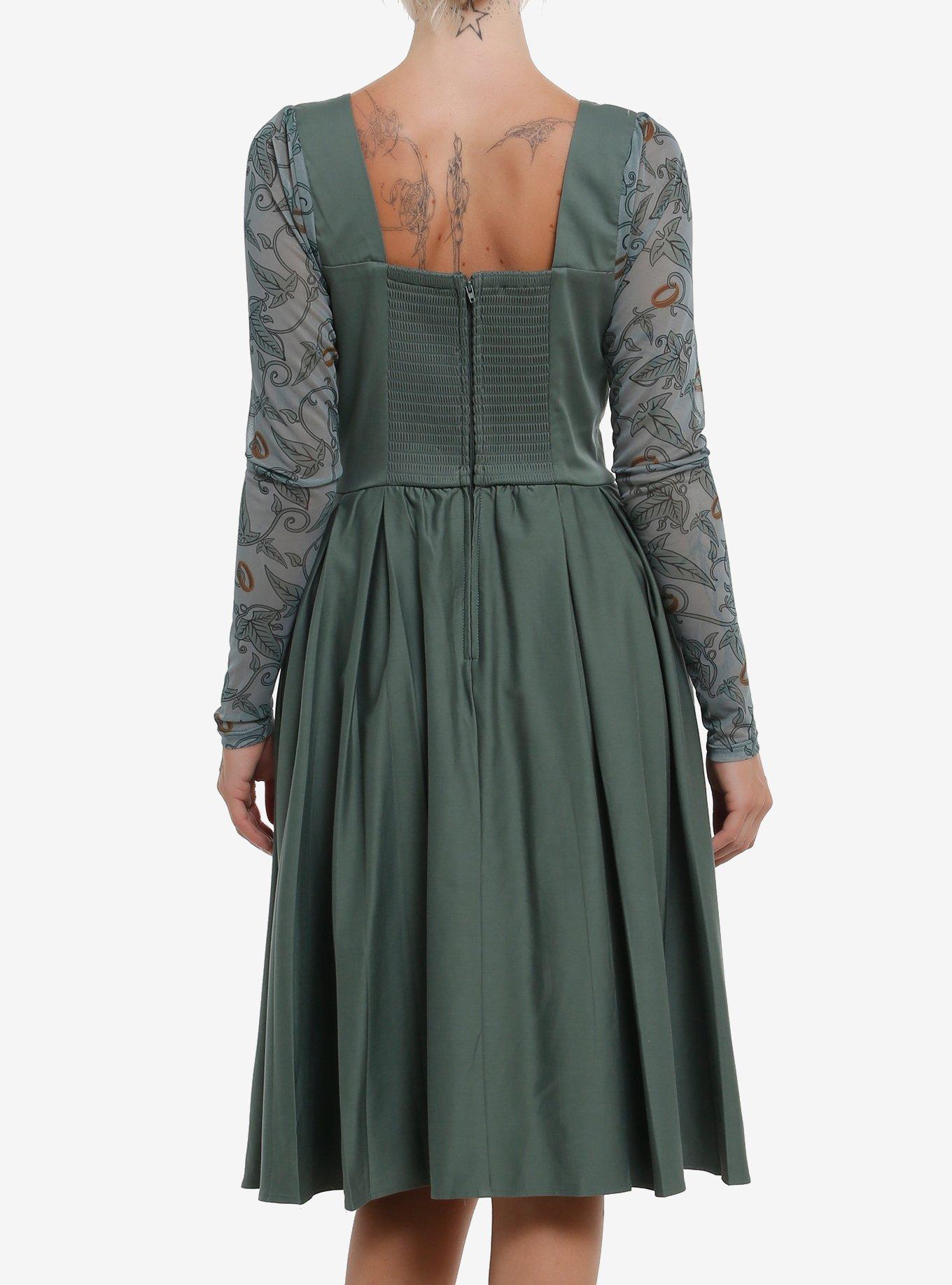 Her Universe The Lord Of The Rings Icons Retro Dress Her Universe Exclusive, OLIVE, alternate - view 3