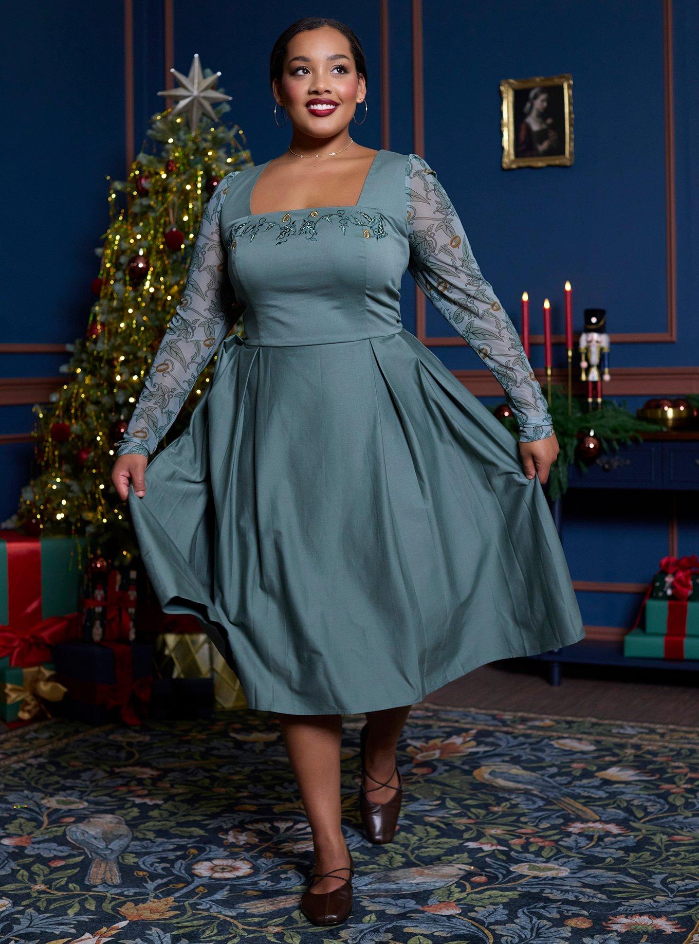 Her Universe The Lord Of The Rings Icons Retro Dress Plus Size Her Universe Exclusive, , hi-res