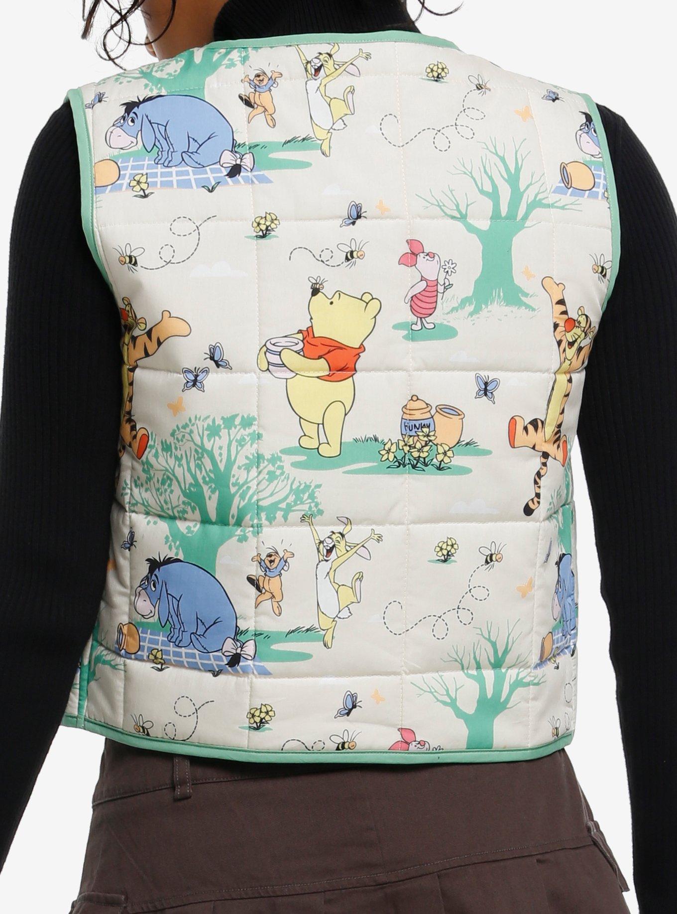 Disney Winnie The Pooh Girls Quilted Vest, , hi-res