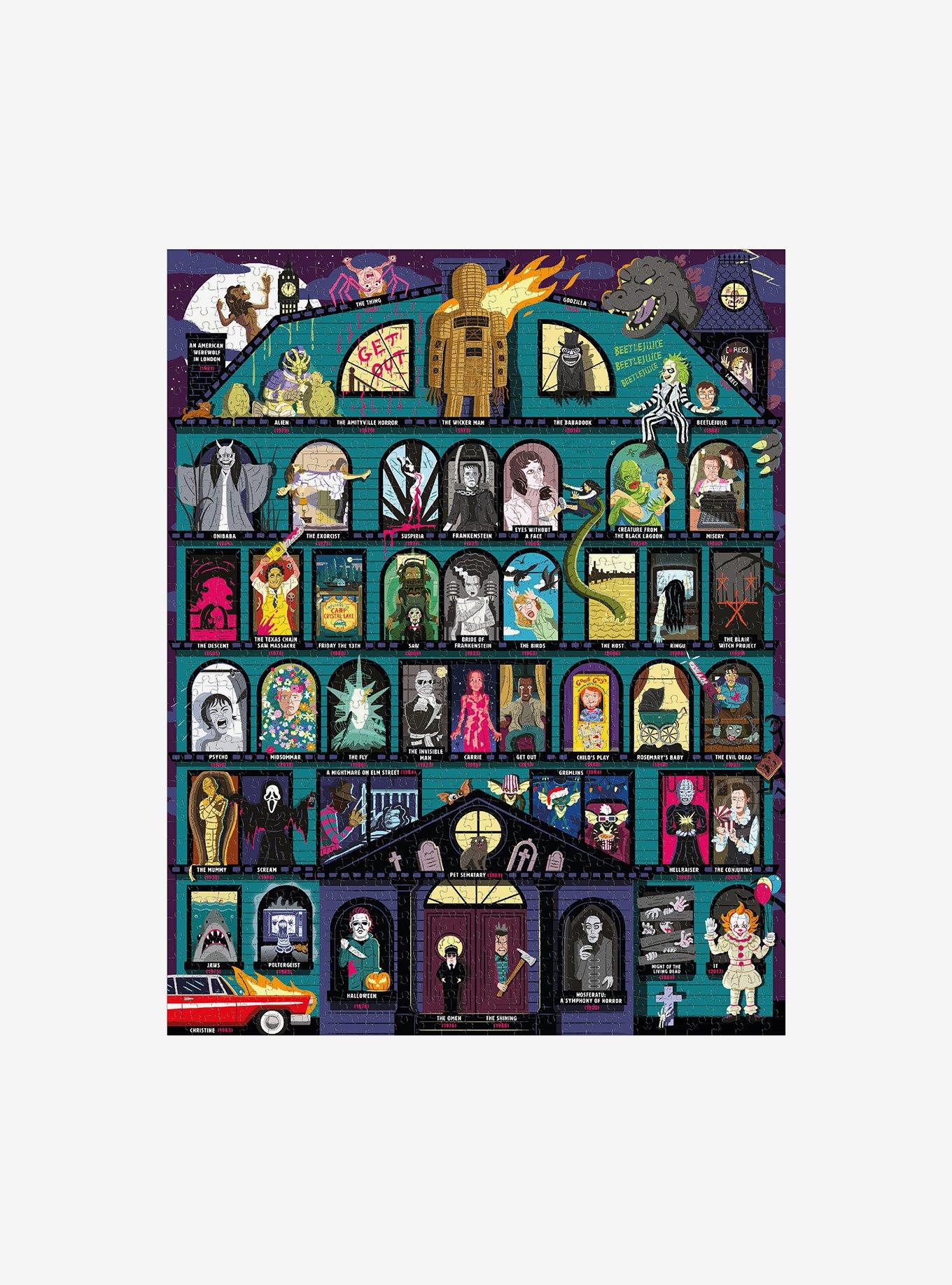 Scary Movie Collage Bucket Puzzle, , hi-res