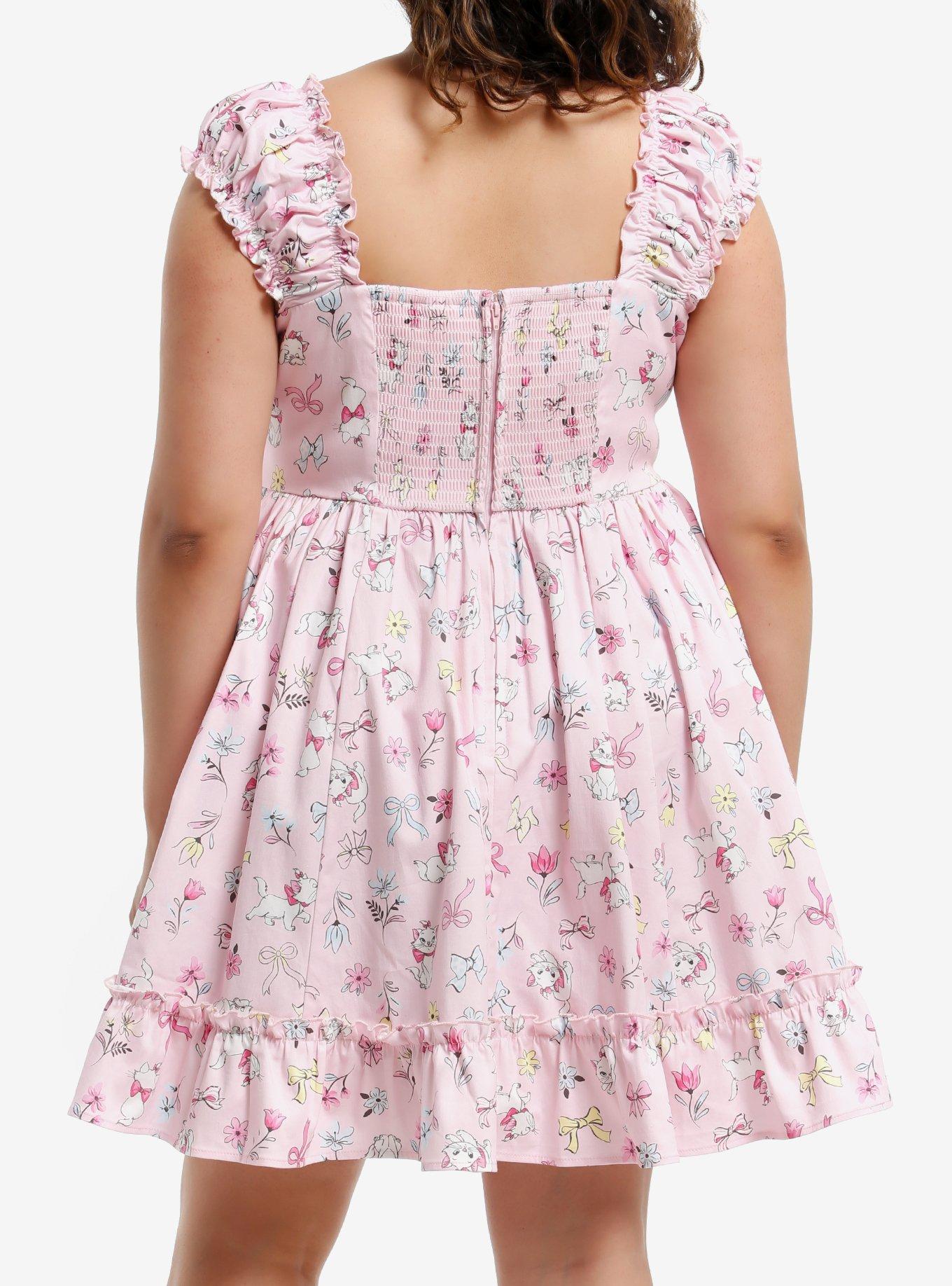 Her Universe Disney The Aristocats Marie Ruffle Dress Plus Size, , alternate