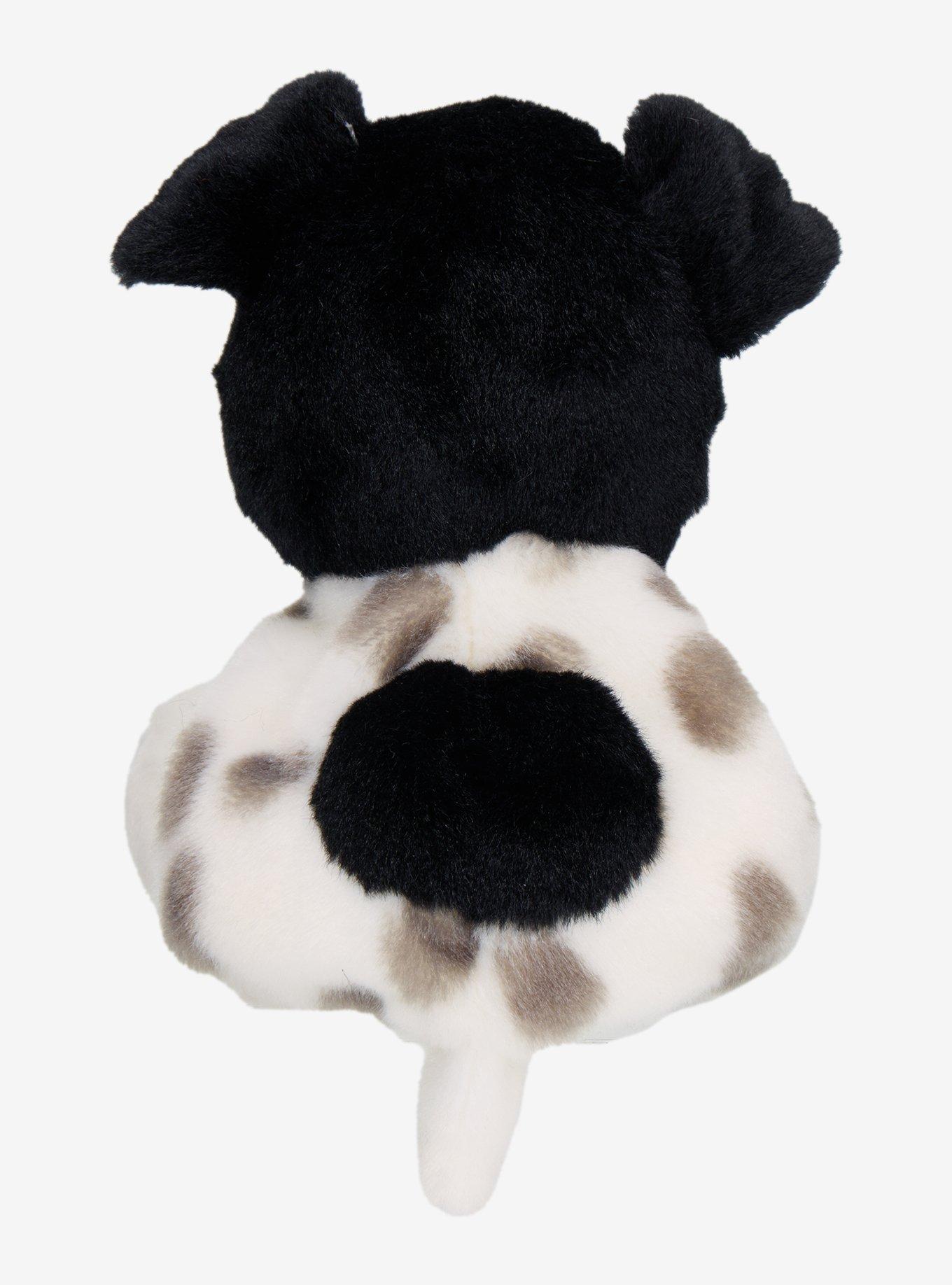 Aurora Palm Pals Snorkels Black & White Dog Plush, , alternate