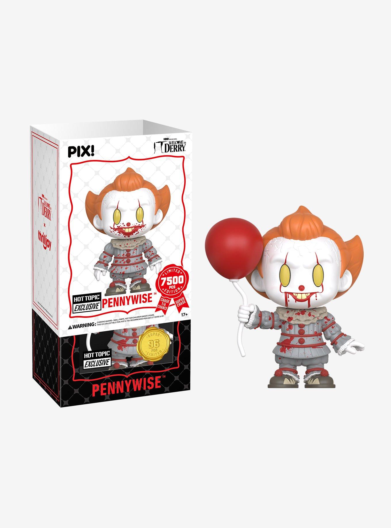Thrilljoy IT: Welcome To Derry Pix! Pennywise Collectible Figure Hot Topic Exclusive, , alternate