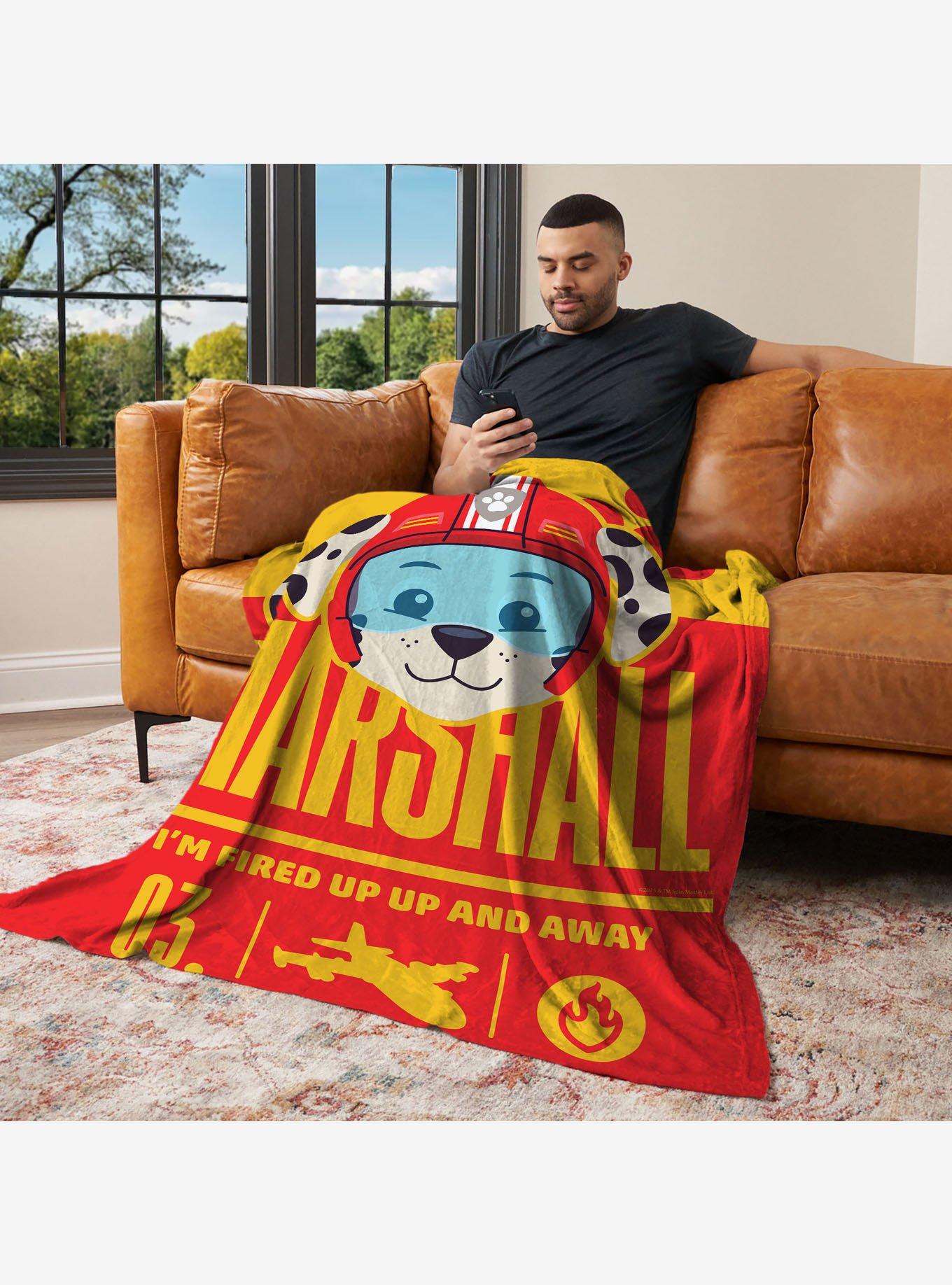 Paw Patrol Marshall Fired Up 60x80" Silk Touch Throw Blanket, , alternate