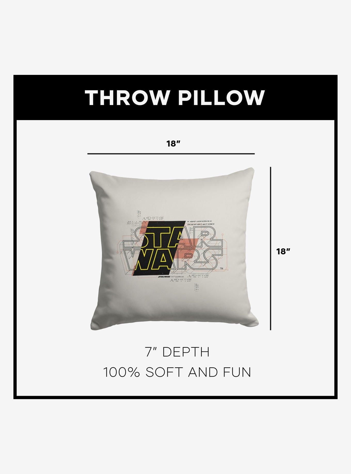 Star Wars Classic Blueprint Throw Pillow, , alternate